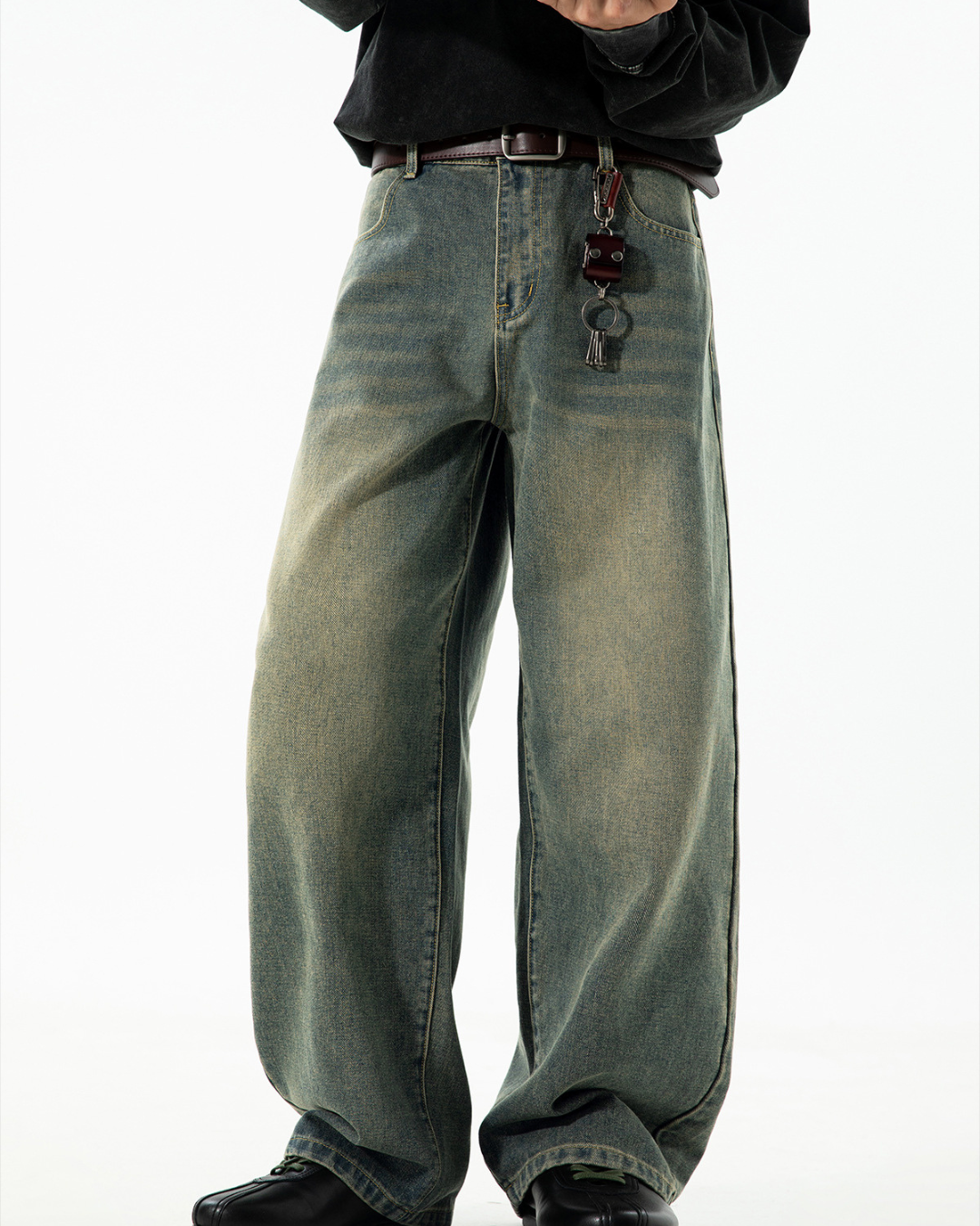 American Vintage Oversized Jeans In Vintage Blue