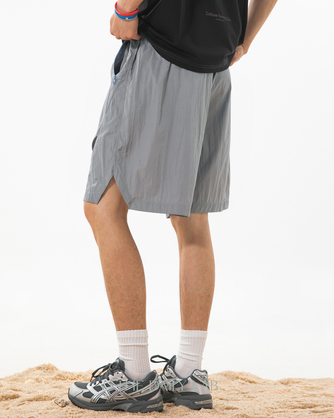 Pulse Metallic Shorts in Grey