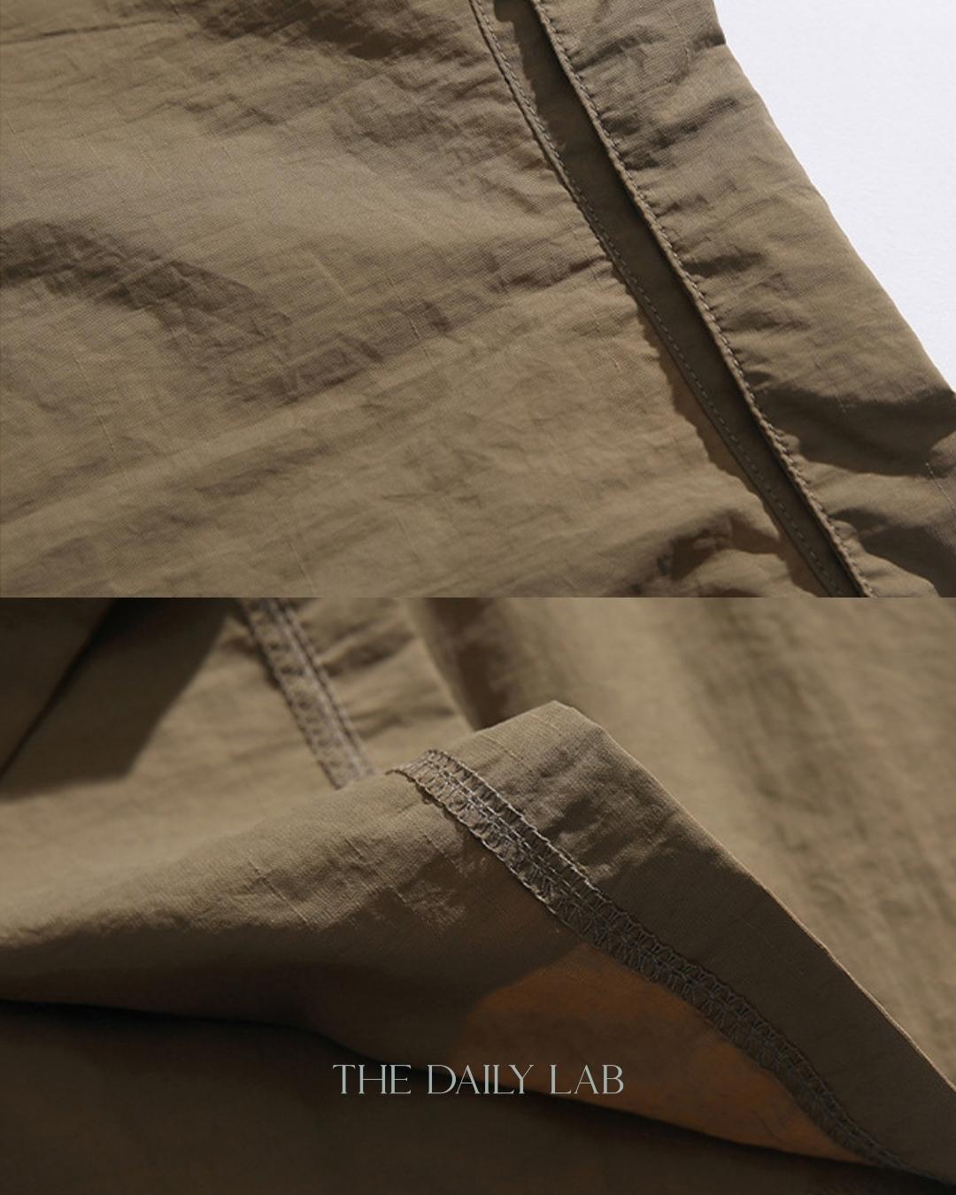 Zippered Cargo Polo Shirt in Black