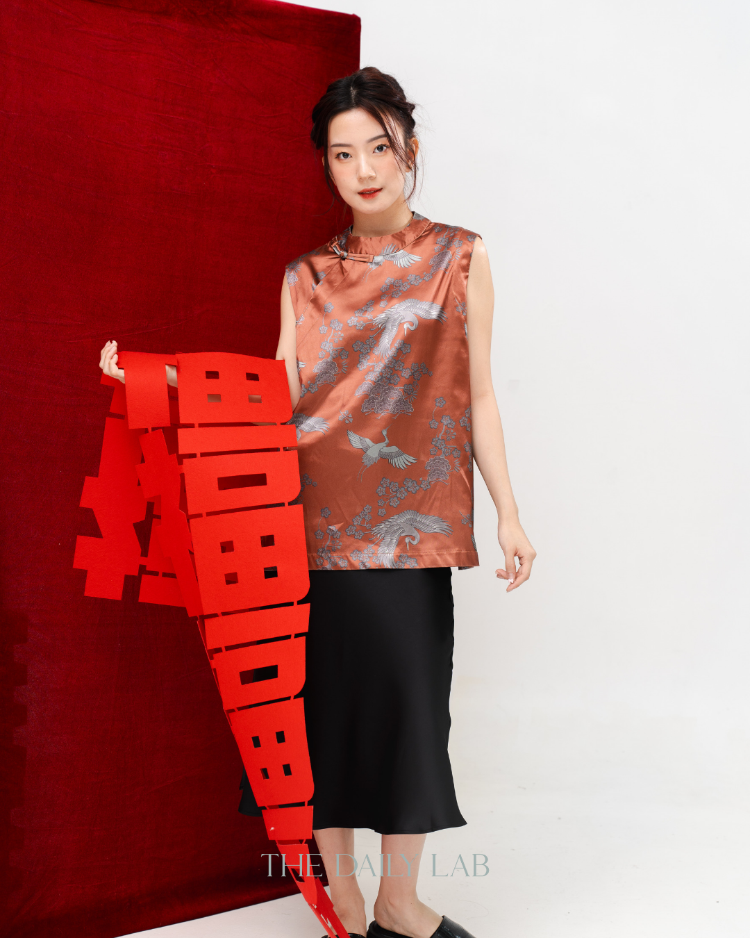 Plum Blossom Mandarin Top