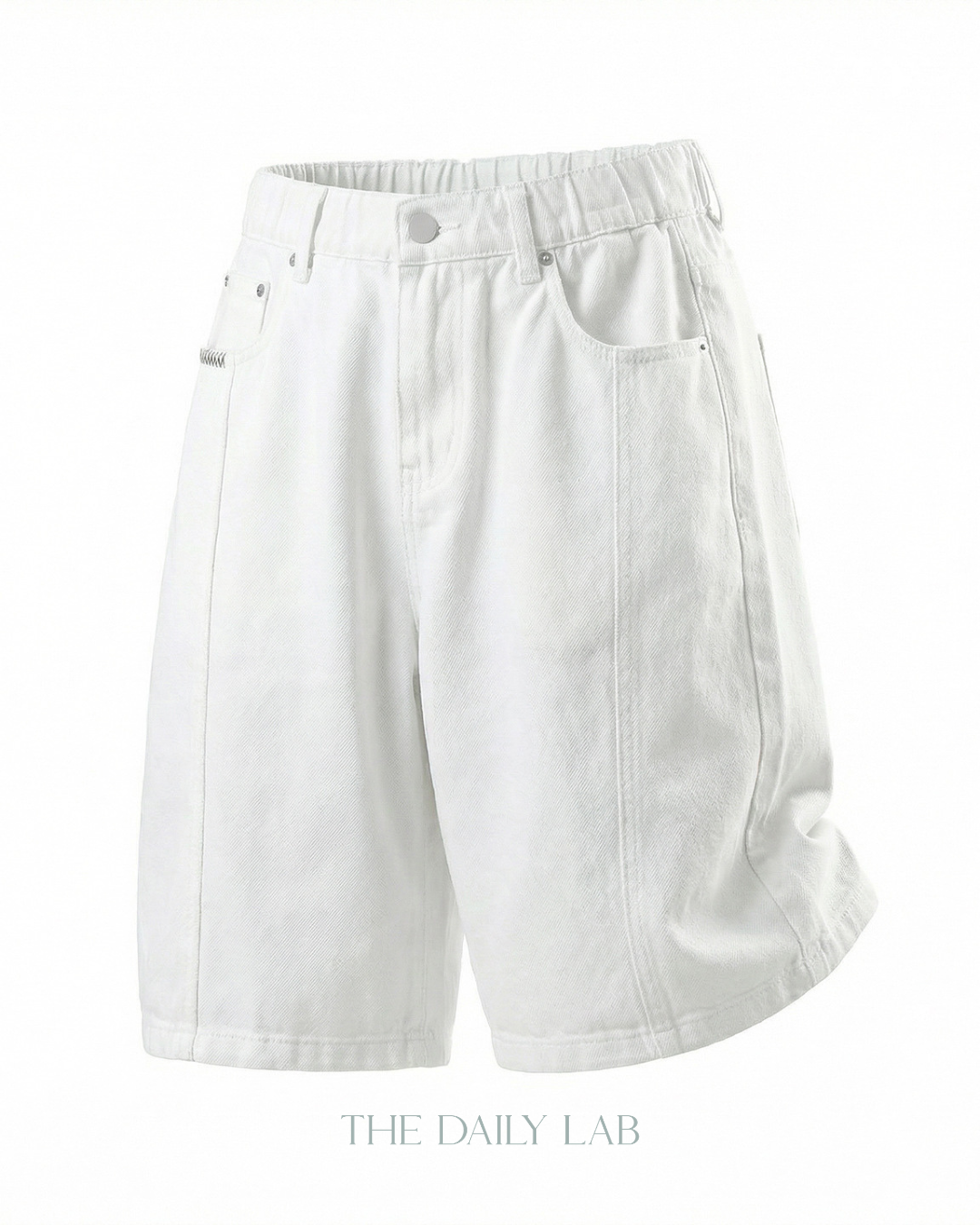 Twill Utility Shorts in White