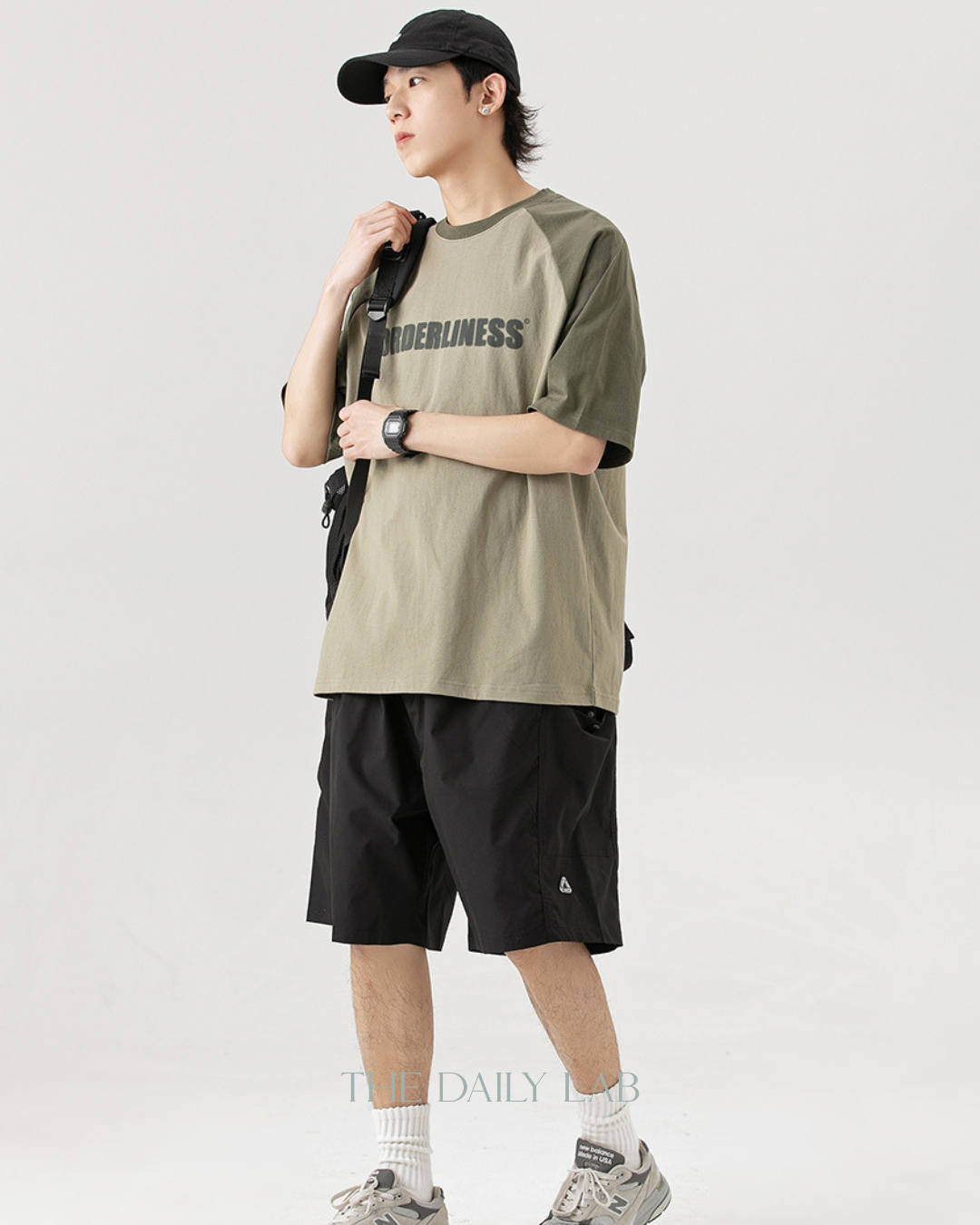Orderliness Streetwear Typography Tee in Green