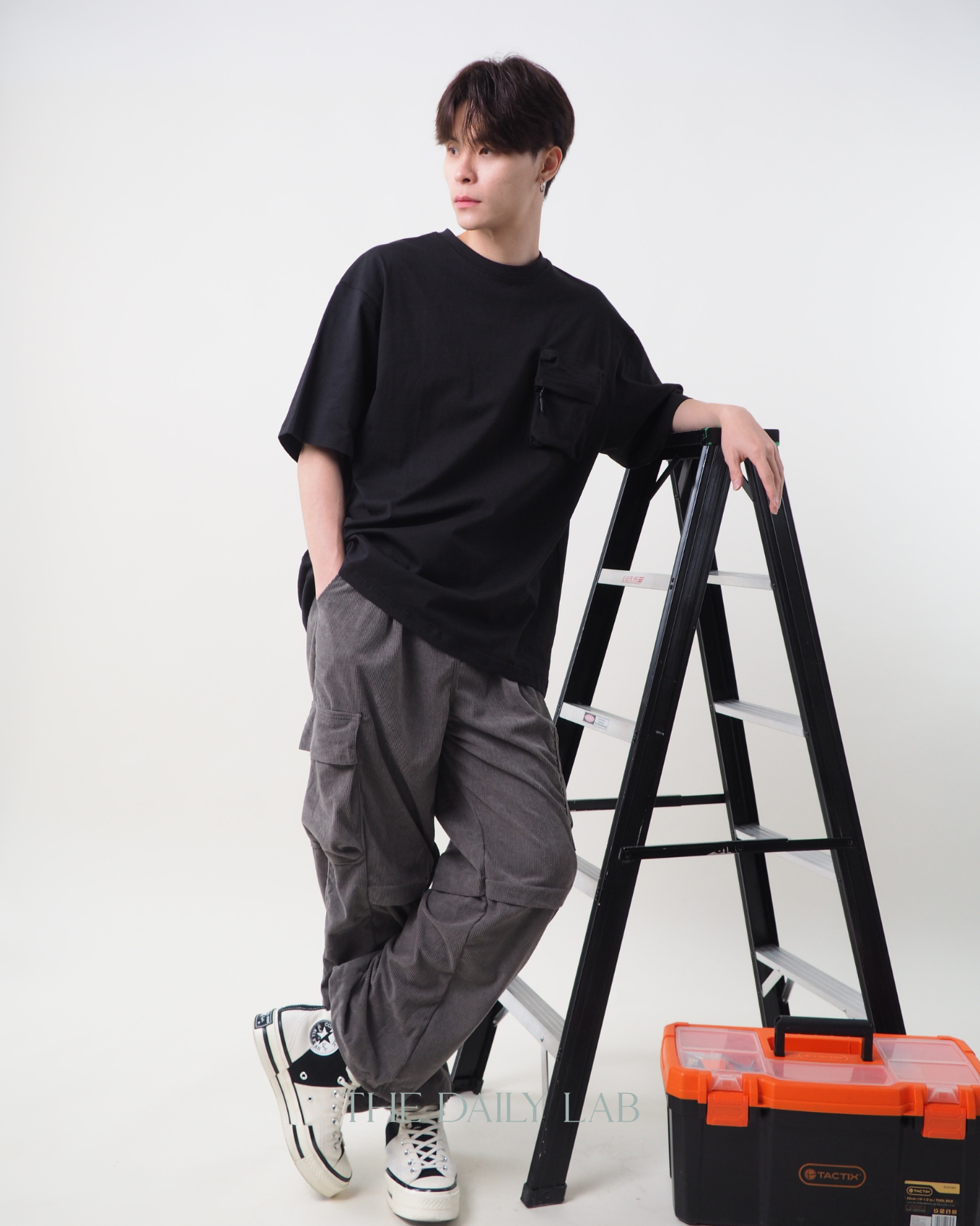 Pocketed Zipper Tee