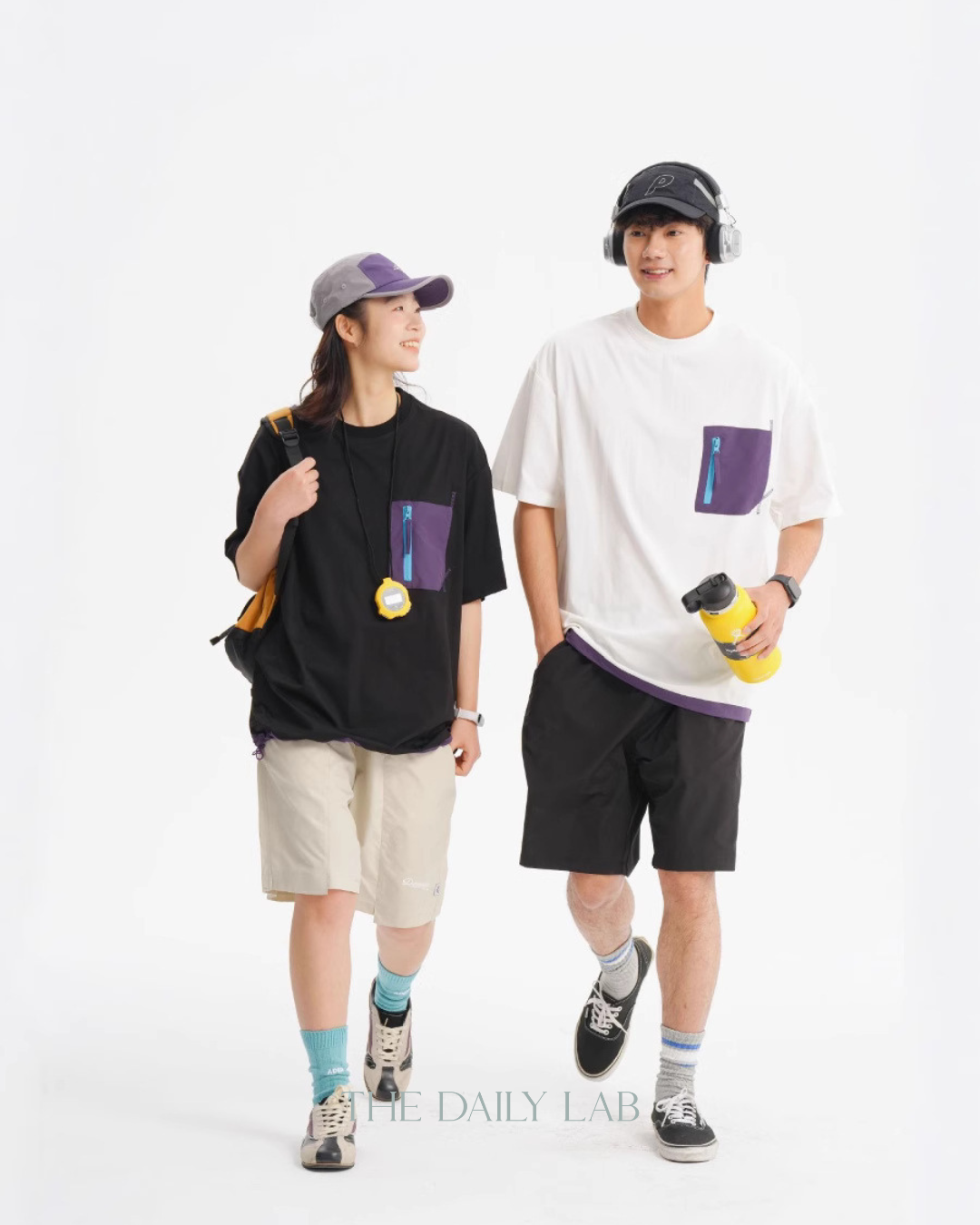 Color-White Pocket Short Sleeve Tee in White