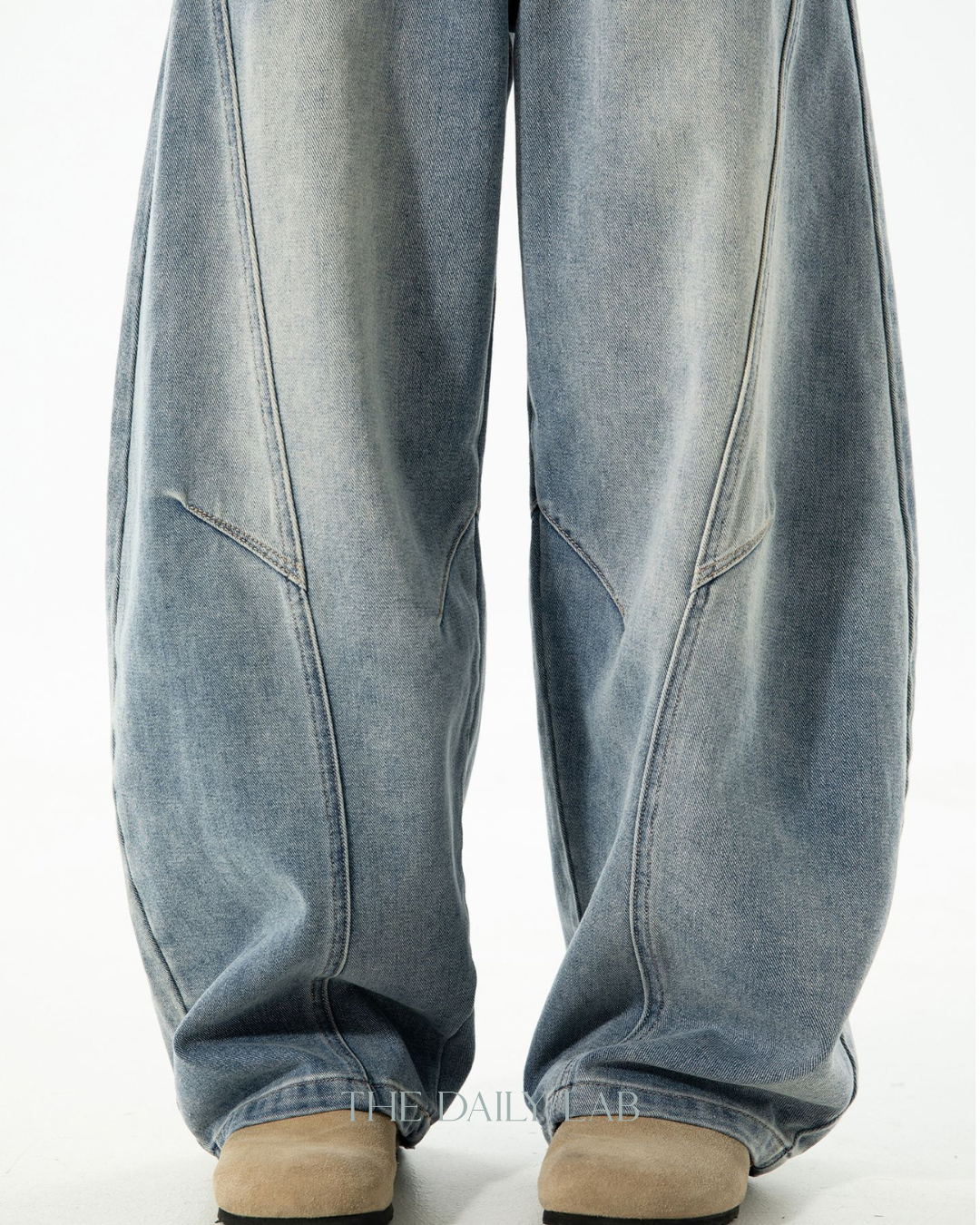 Washed Blade Jeans In Blue