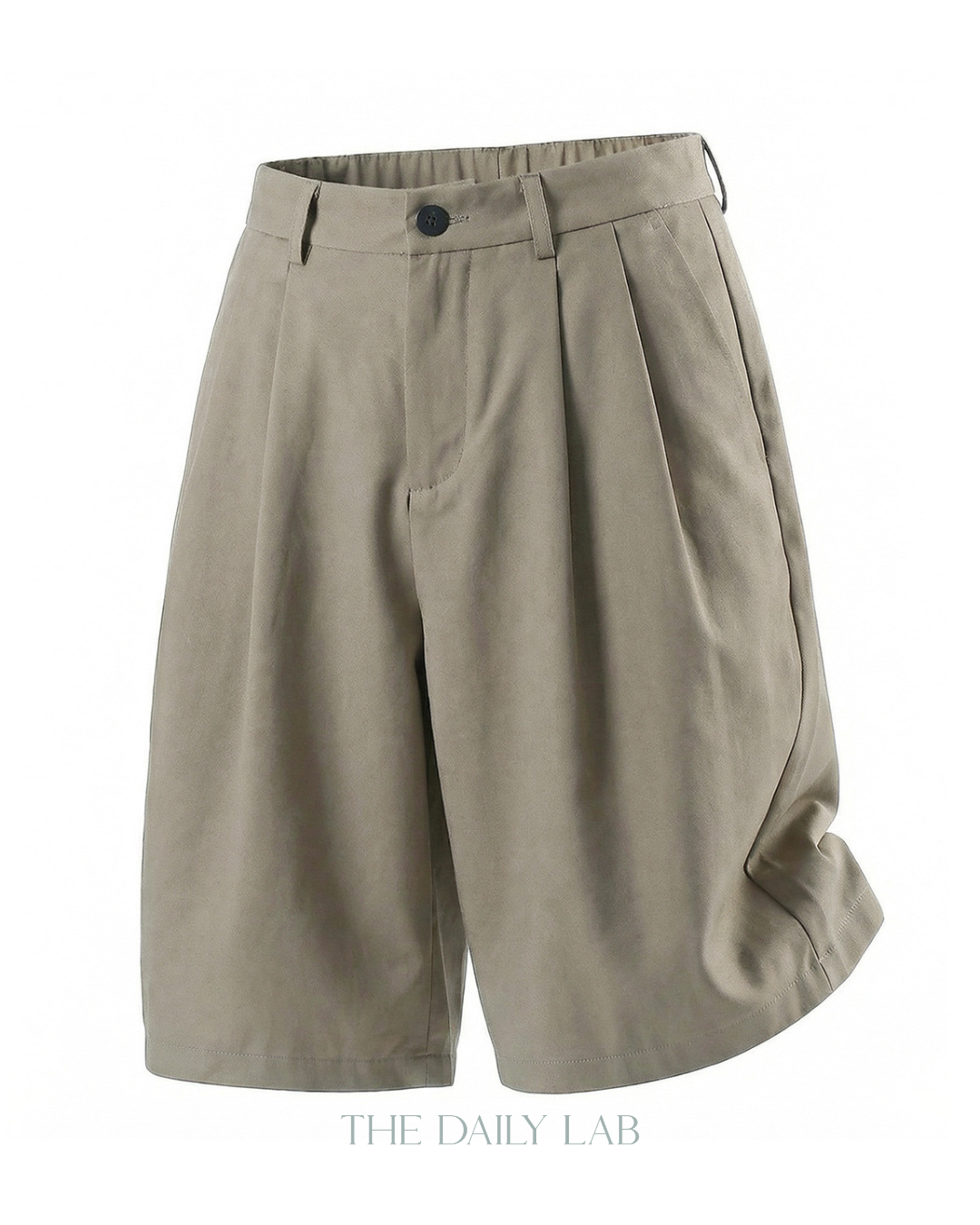 Balance Pleat Shorts in Khaki