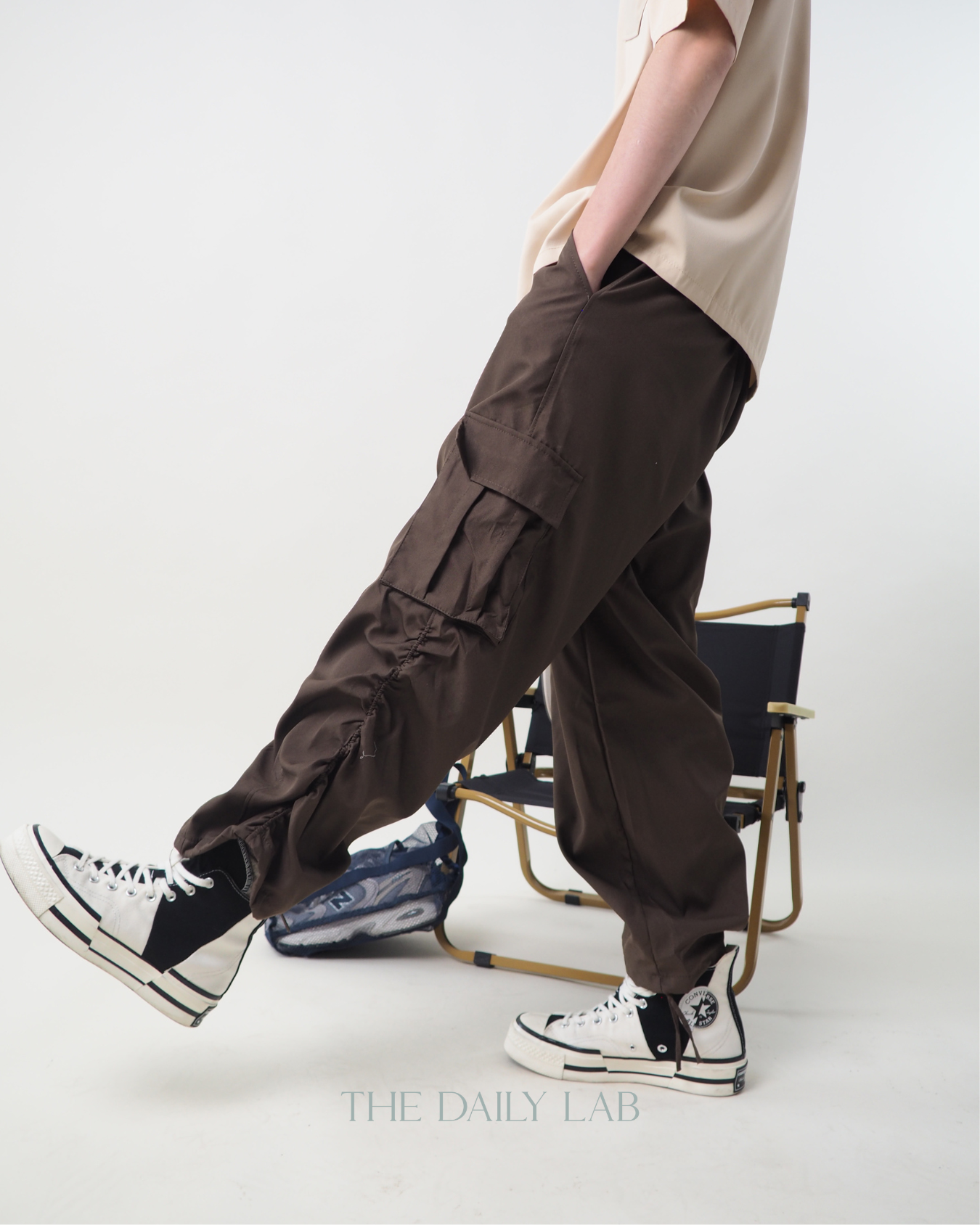 Vintage Ruffled Cargo Pants