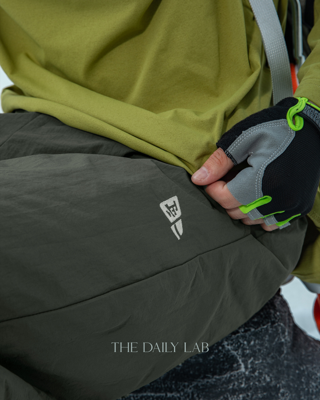Thickened Cotton Casual Long Pants in Grey-Green