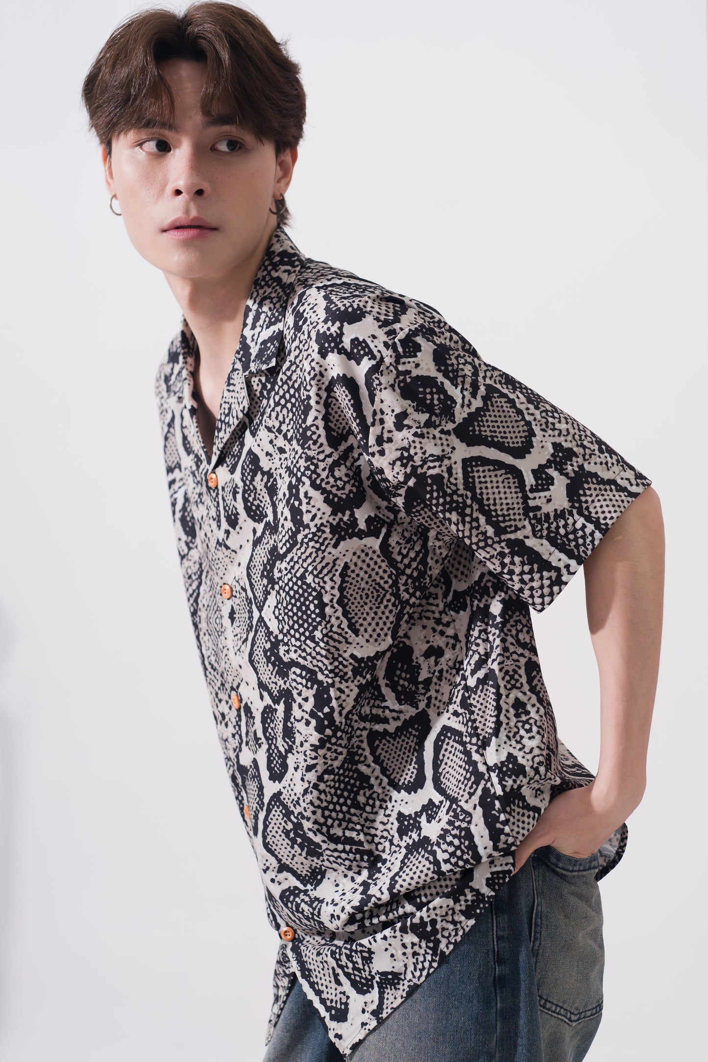 Vintage Snakeskin Oversized Shirt