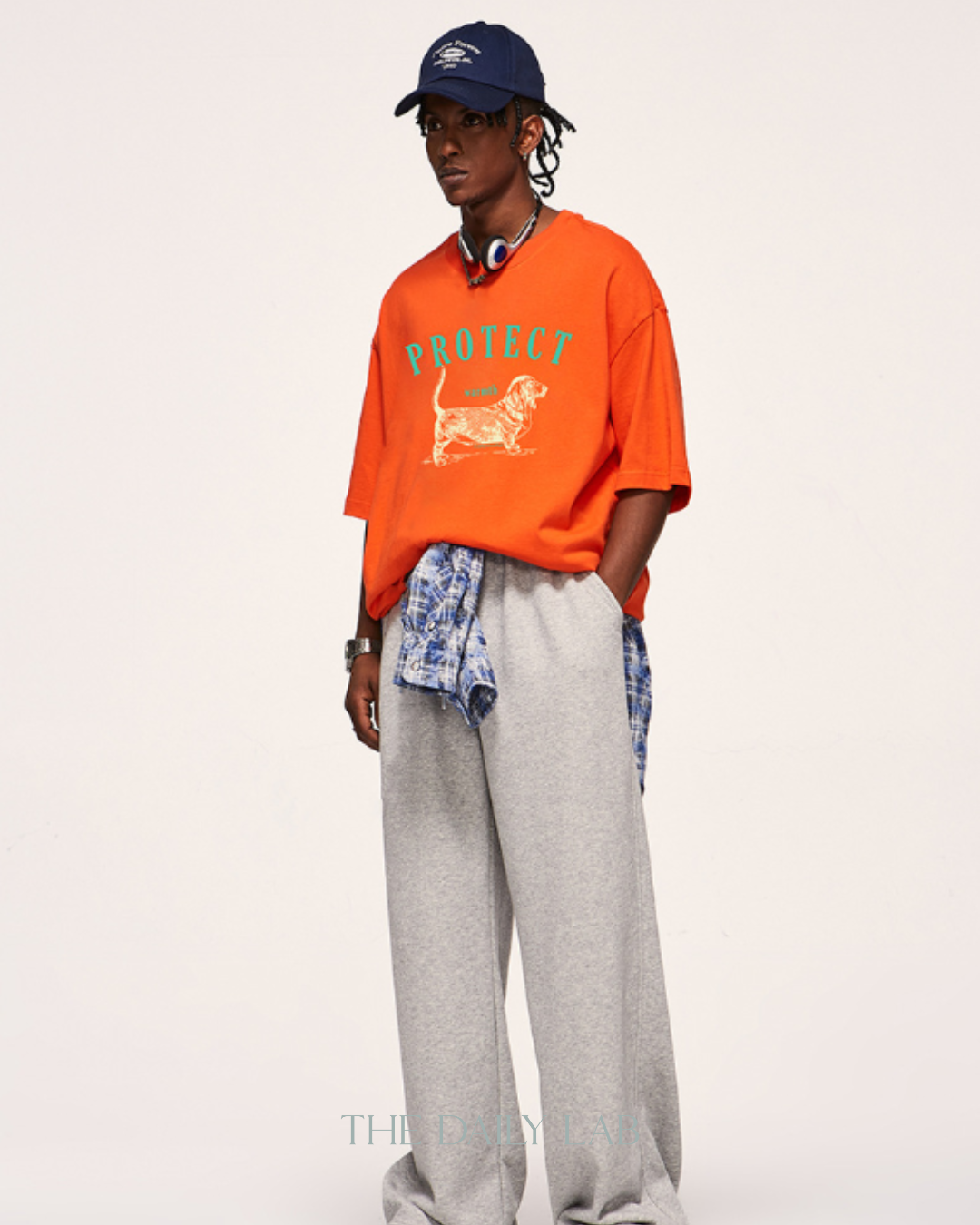 Vintage PROTECT Tee in Orange
