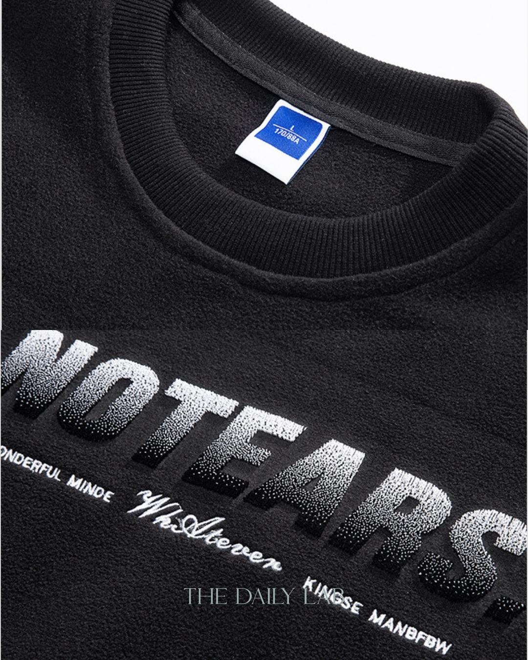NOTEARS Long Sleeve Sweater in Black