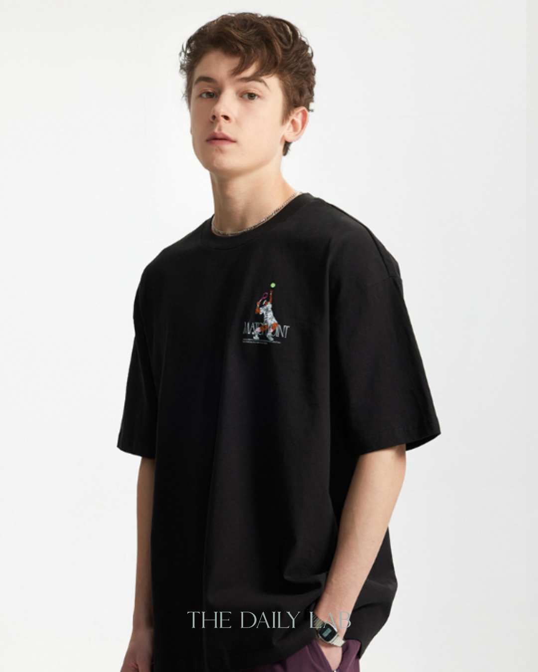 MATCHPOINT Graphic Tee in Black