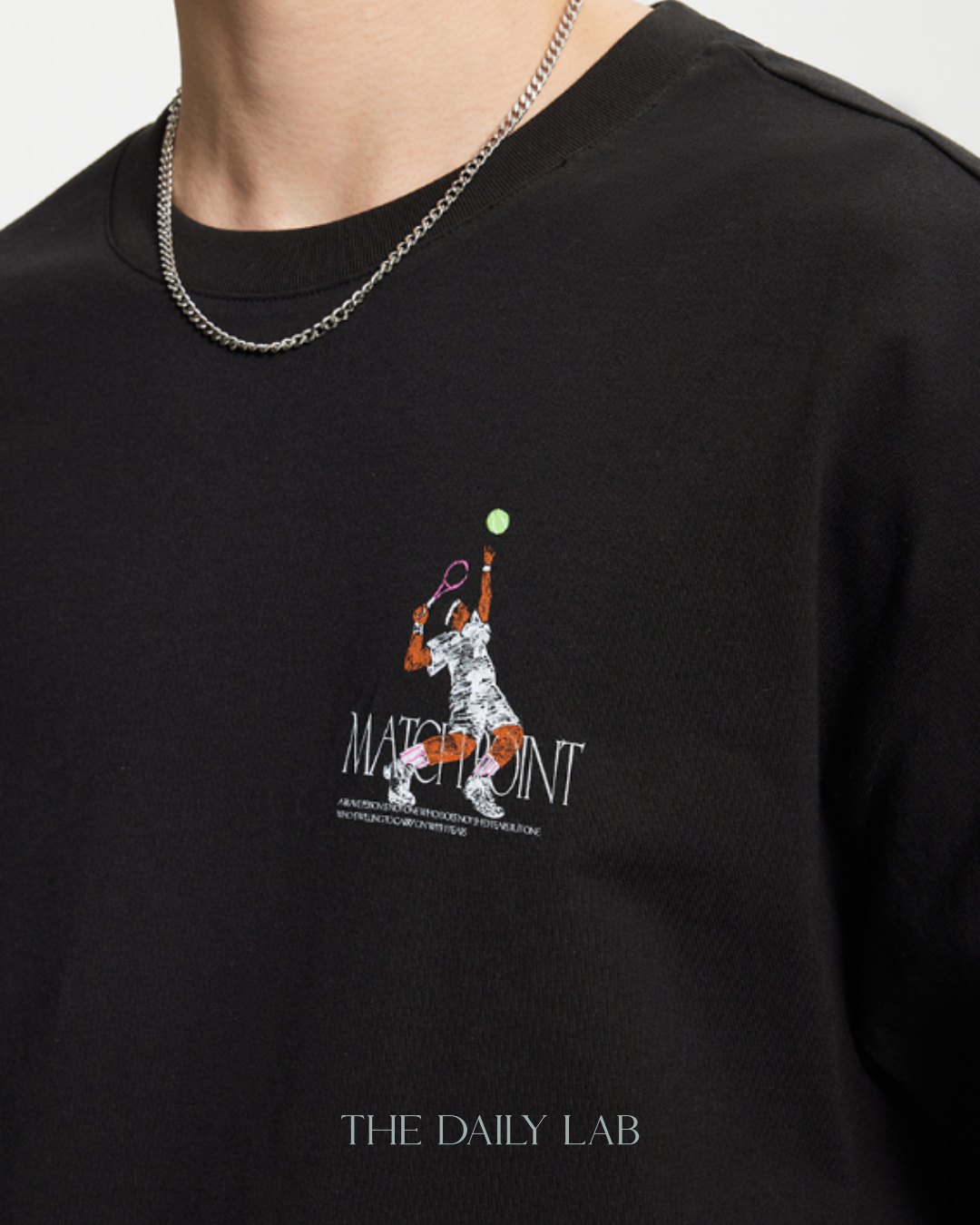 MATCHPOINT Graphic Tee in Black