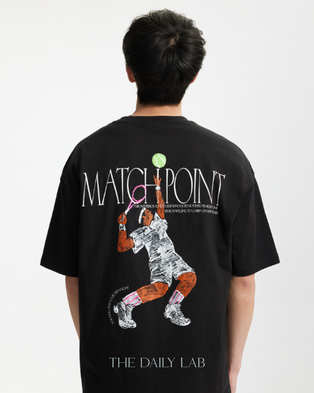MATCHPOINT Graphic Tee in Black