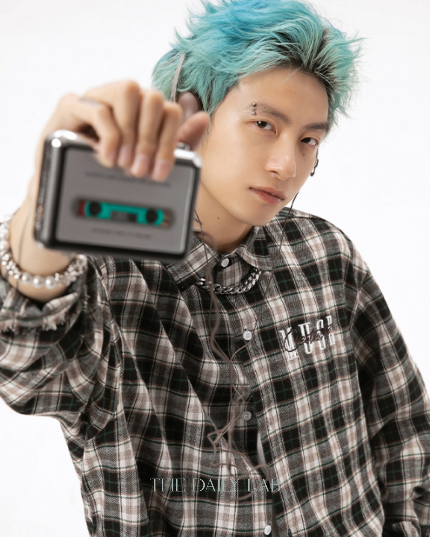 Vintage Checkered Shirt in Black