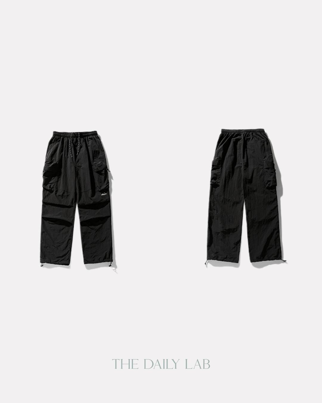 All Mountain Pocketed Cargo Trousers in Black