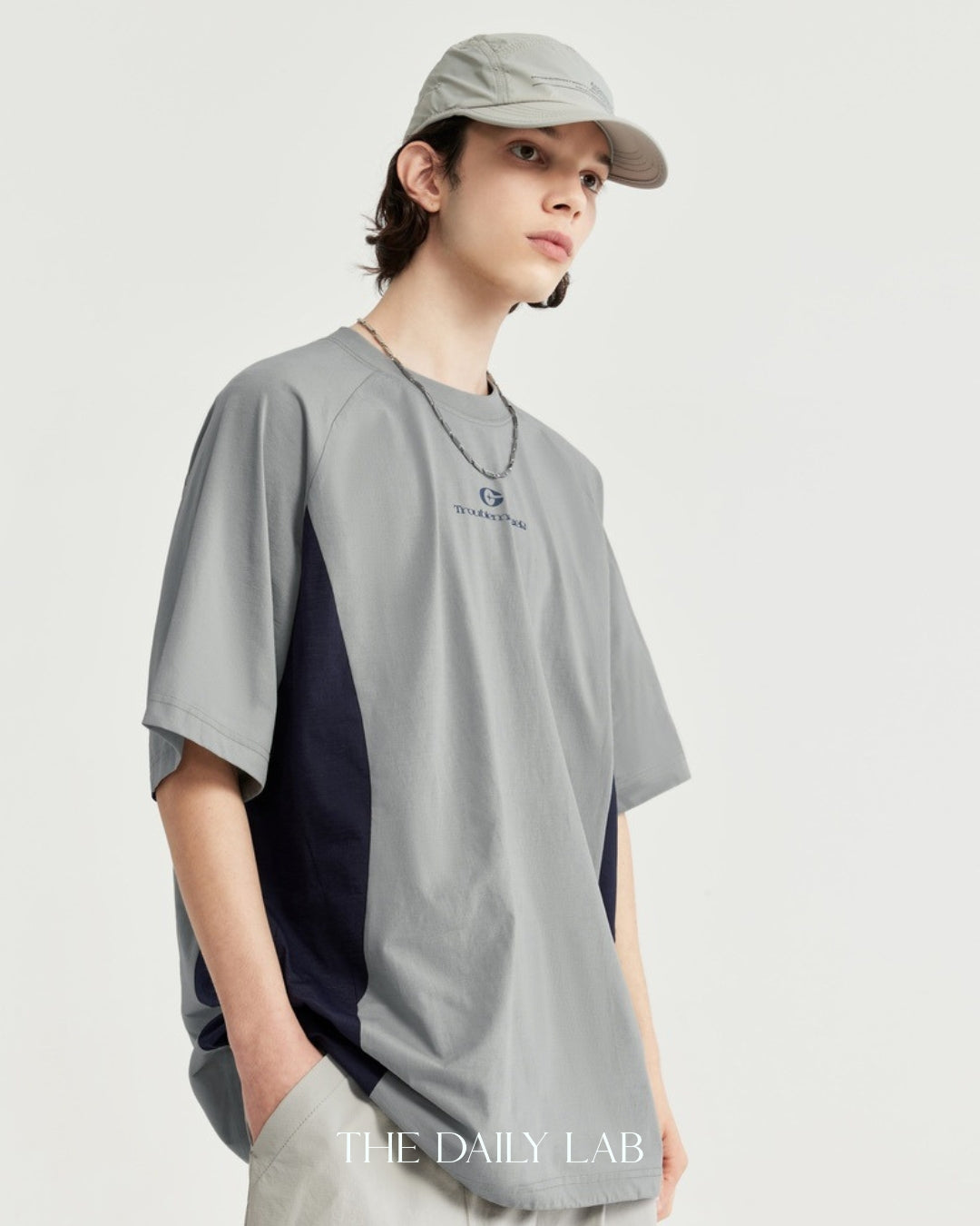 Troublemaker Loose Tee in Grey
