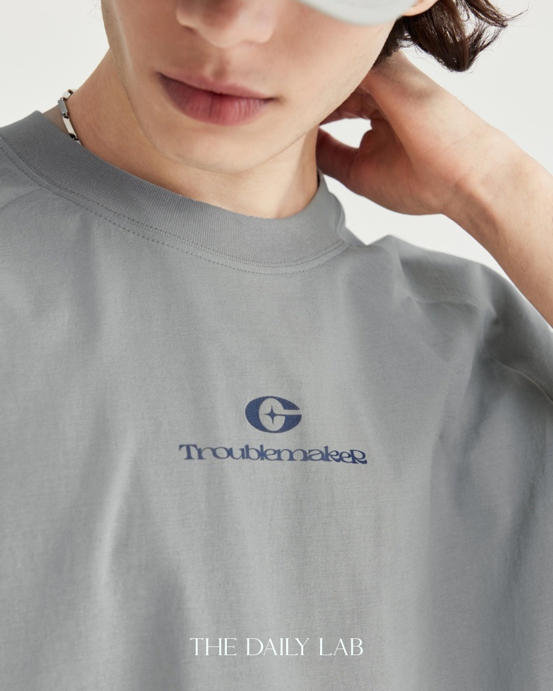Troublemaker Loose Tee in Grey