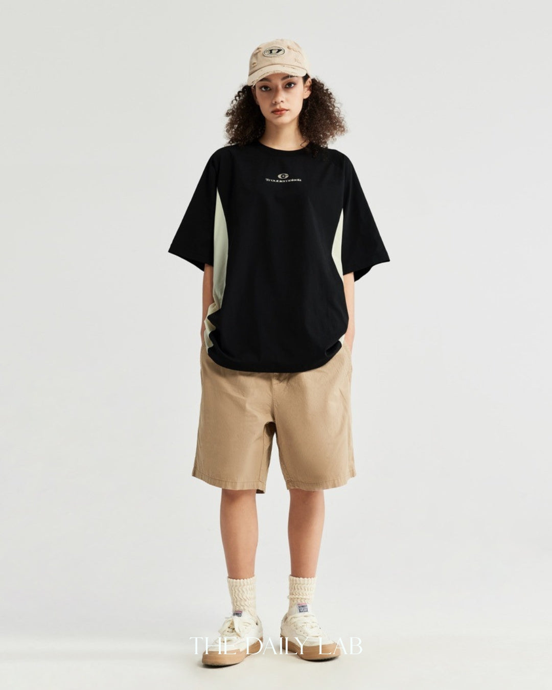 Troublemaker Loose Tee in Black