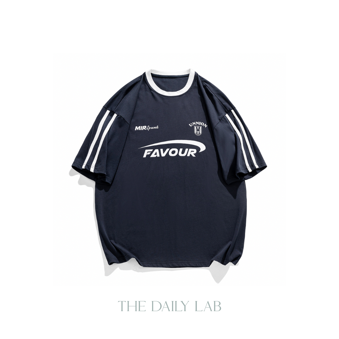 Favour striped Oversized Tee