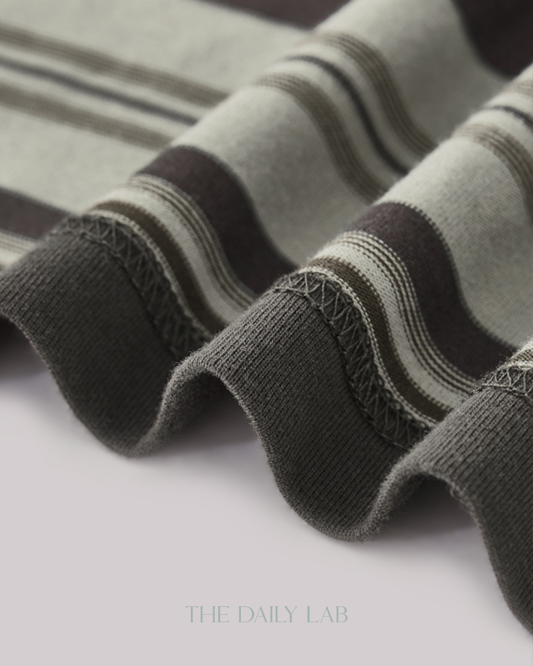 Vintage Stripe Tee in Dark Grey