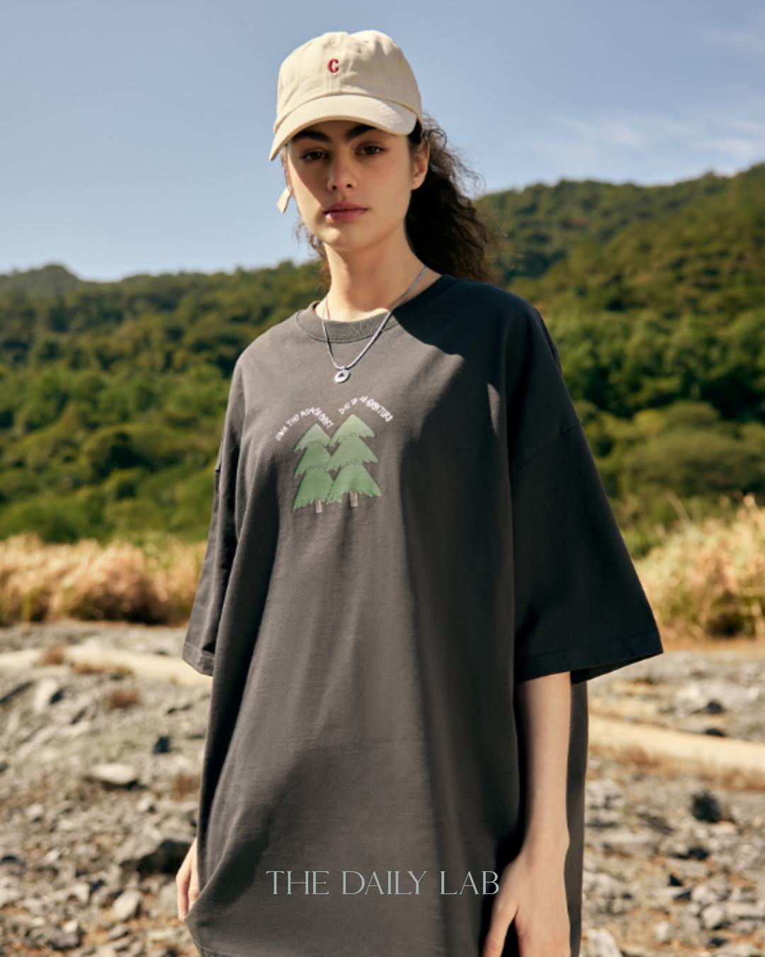 Adventure Camping Tee in Dark Grey