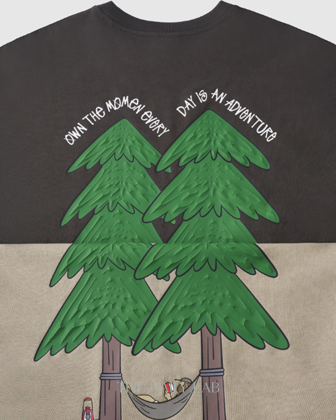 Adventure Camping Tee in Dark Grey