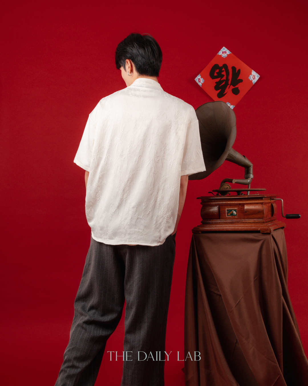 Bamboo Bloom Tang Shirt in White