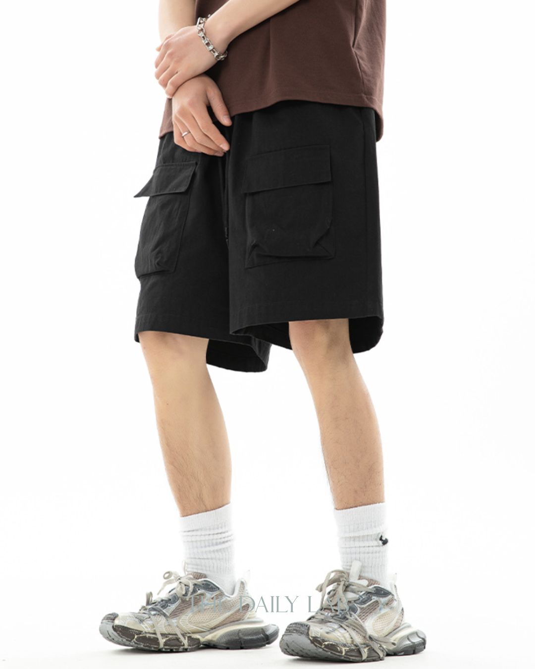 Cargo Vintage Shorts in Black