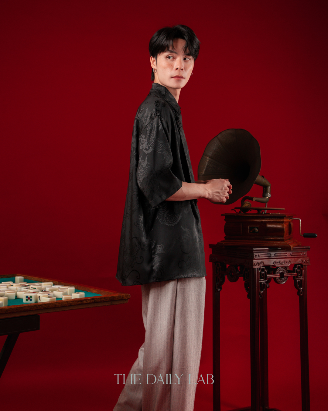 Shadow Dragon Tang Shirt in Black