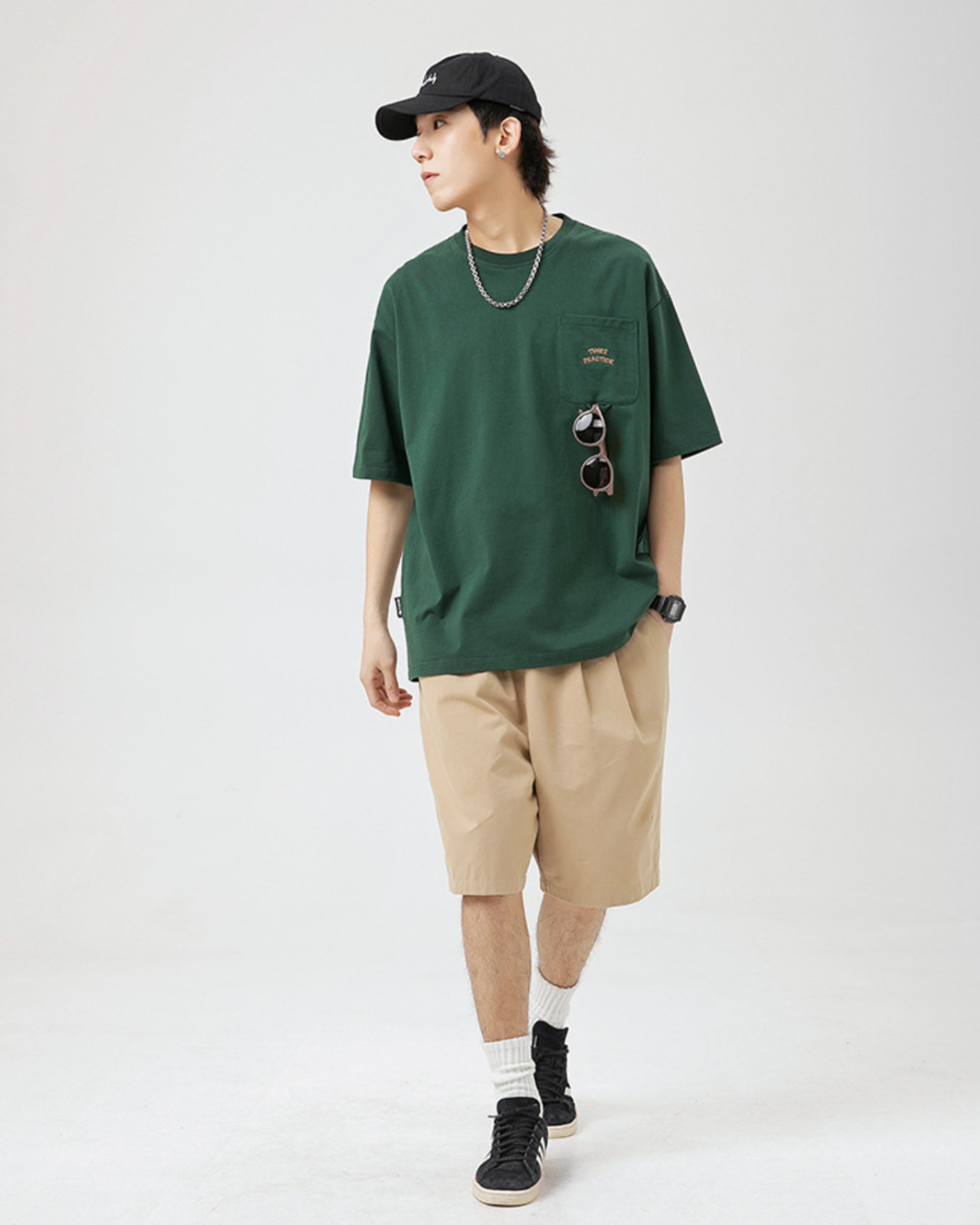 Times Practice Oversized Tee in Green
