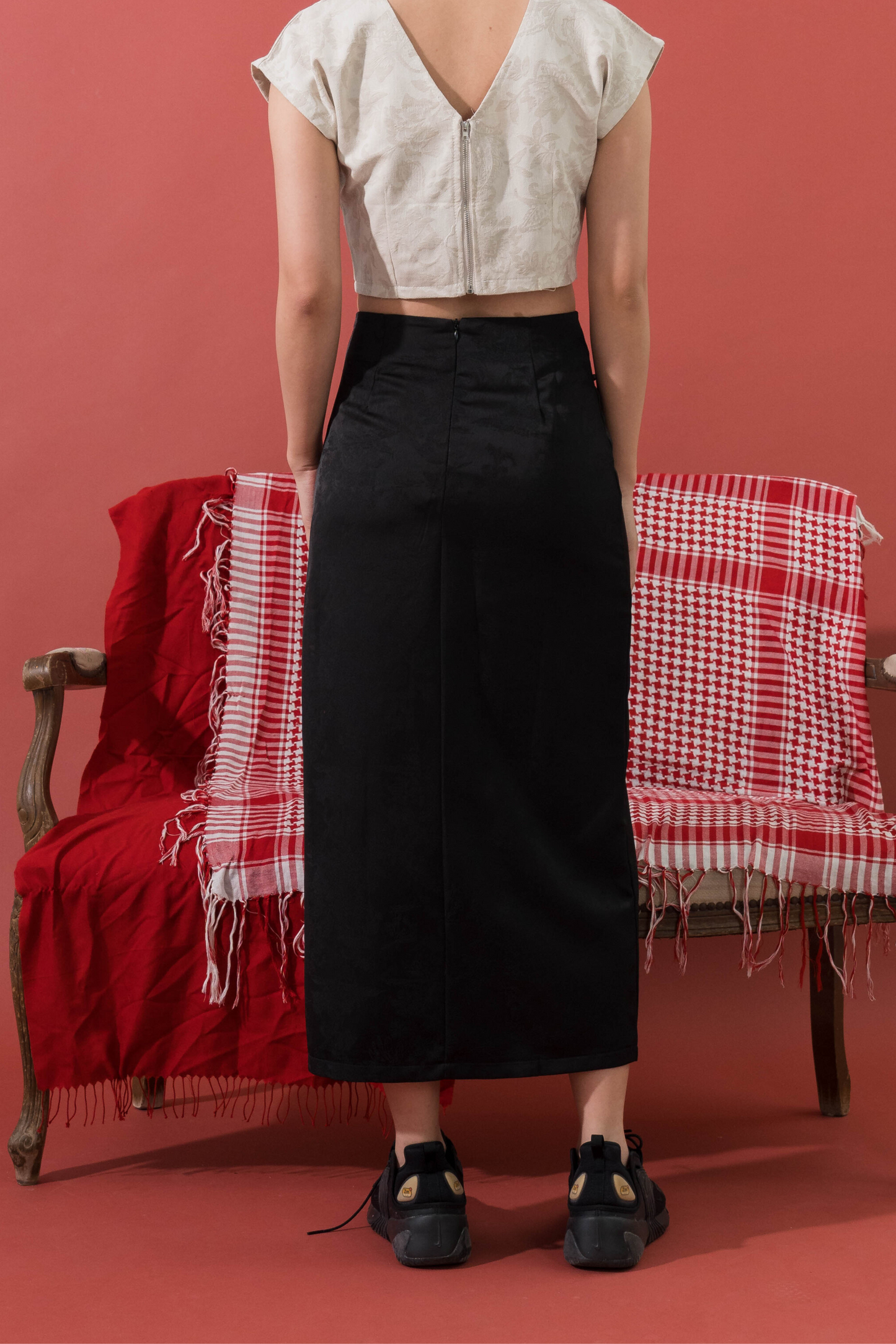 Retro Qipao Long Black Dress