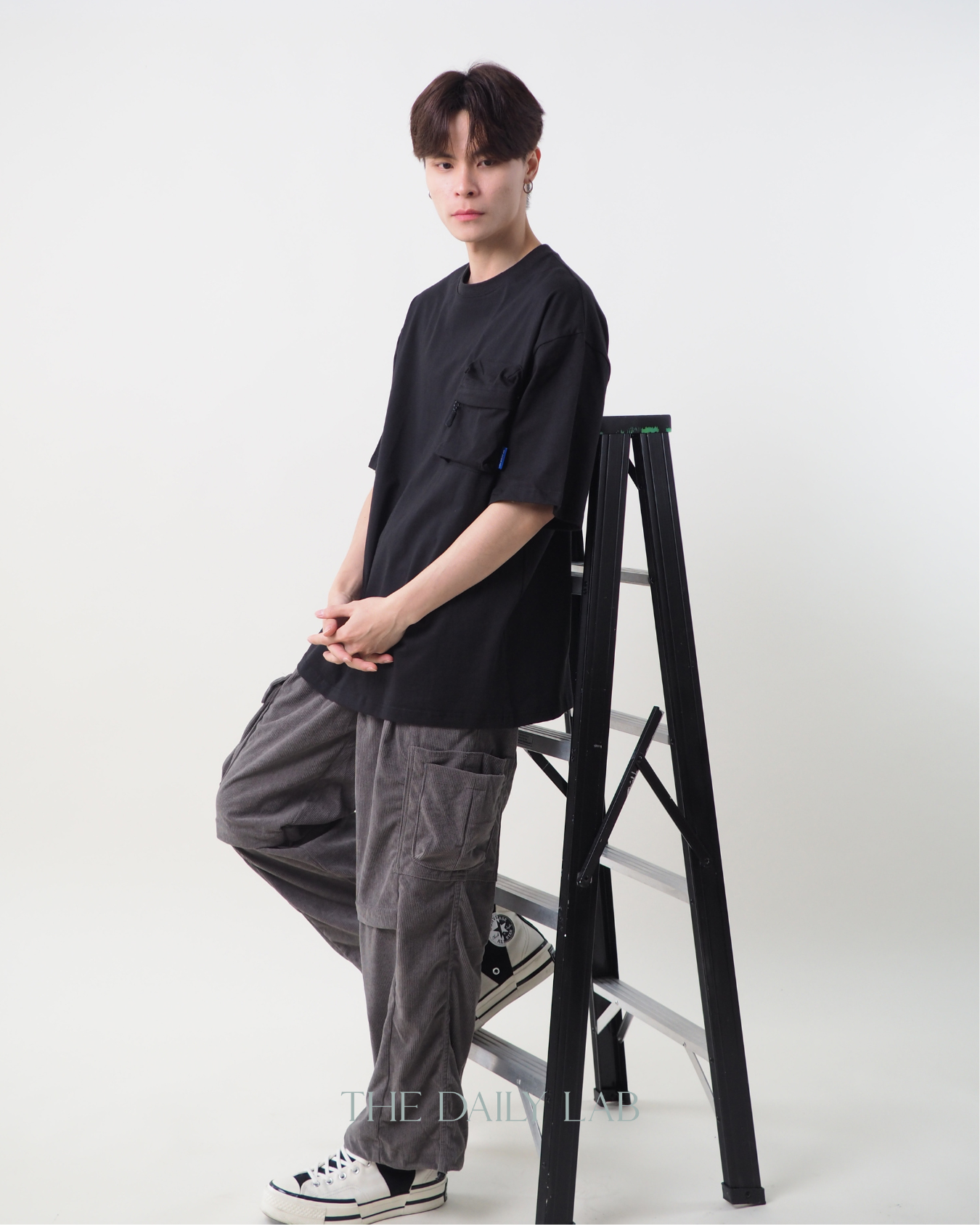 Pocketed Zipper Tee