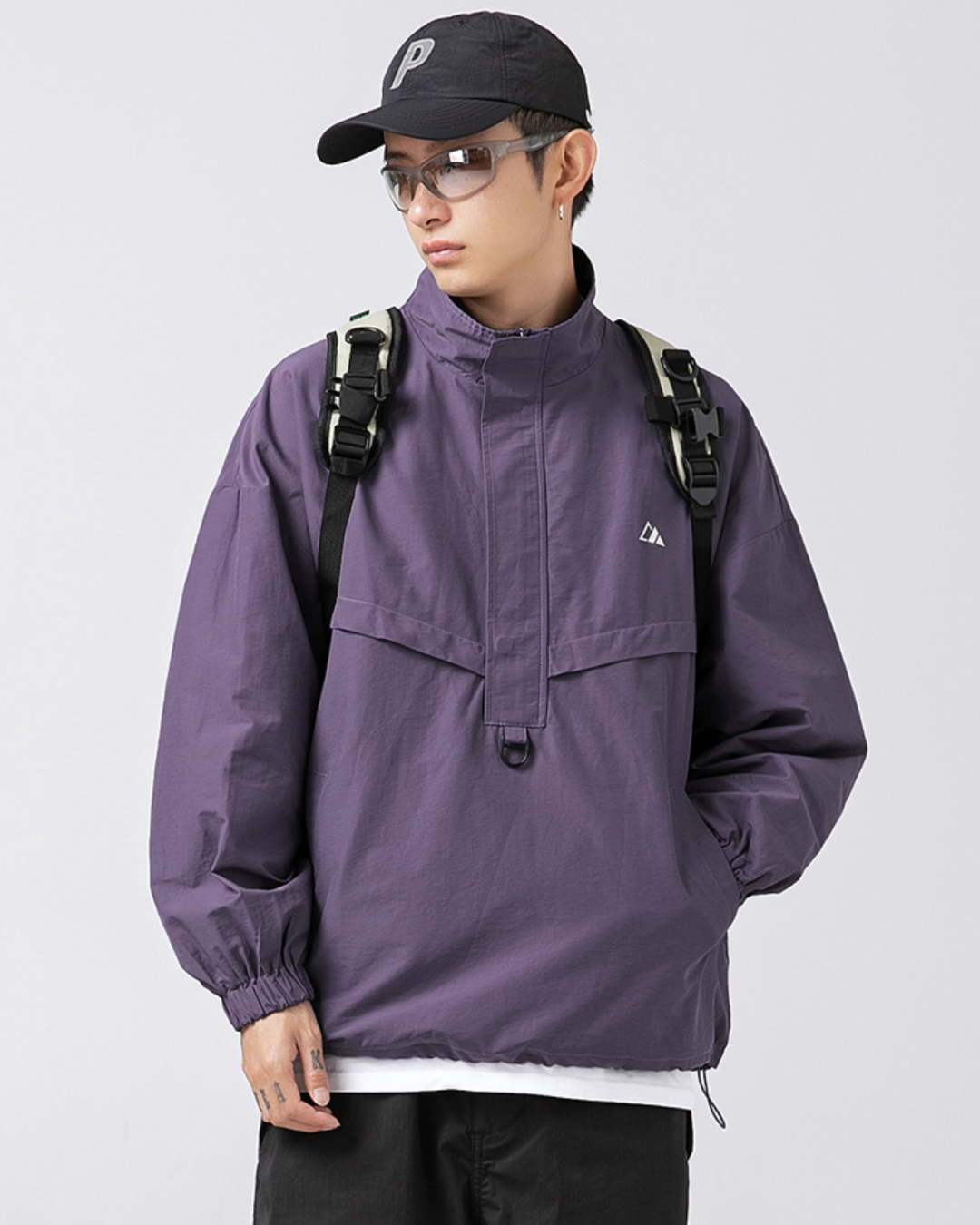 Taslon Outdoor Jacket in Purple