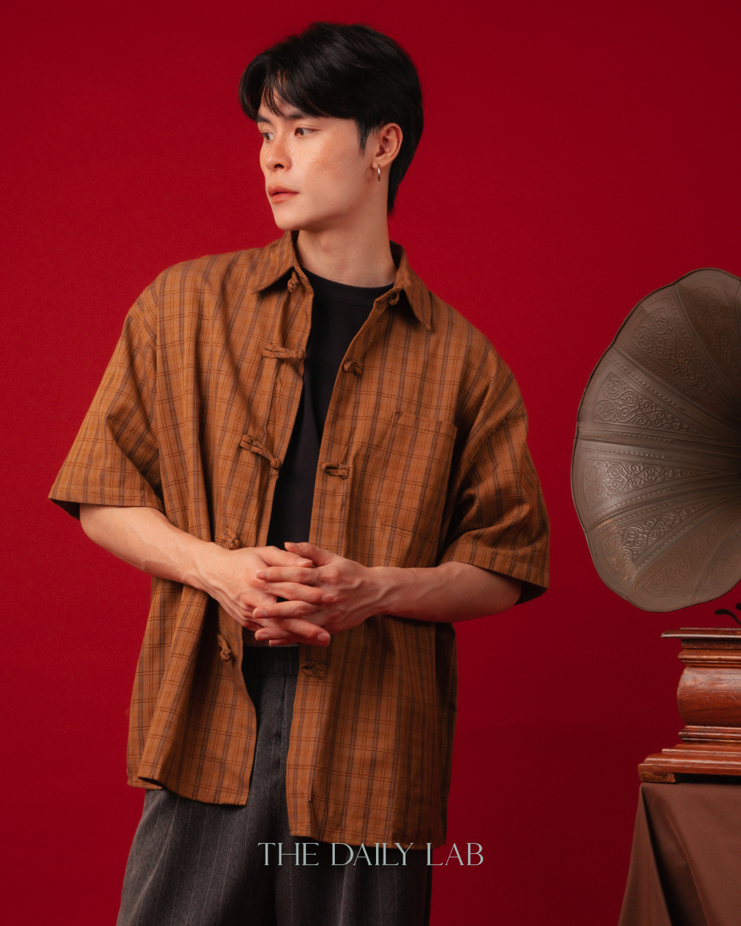Heritage Plaid Tang Shirt in Brown