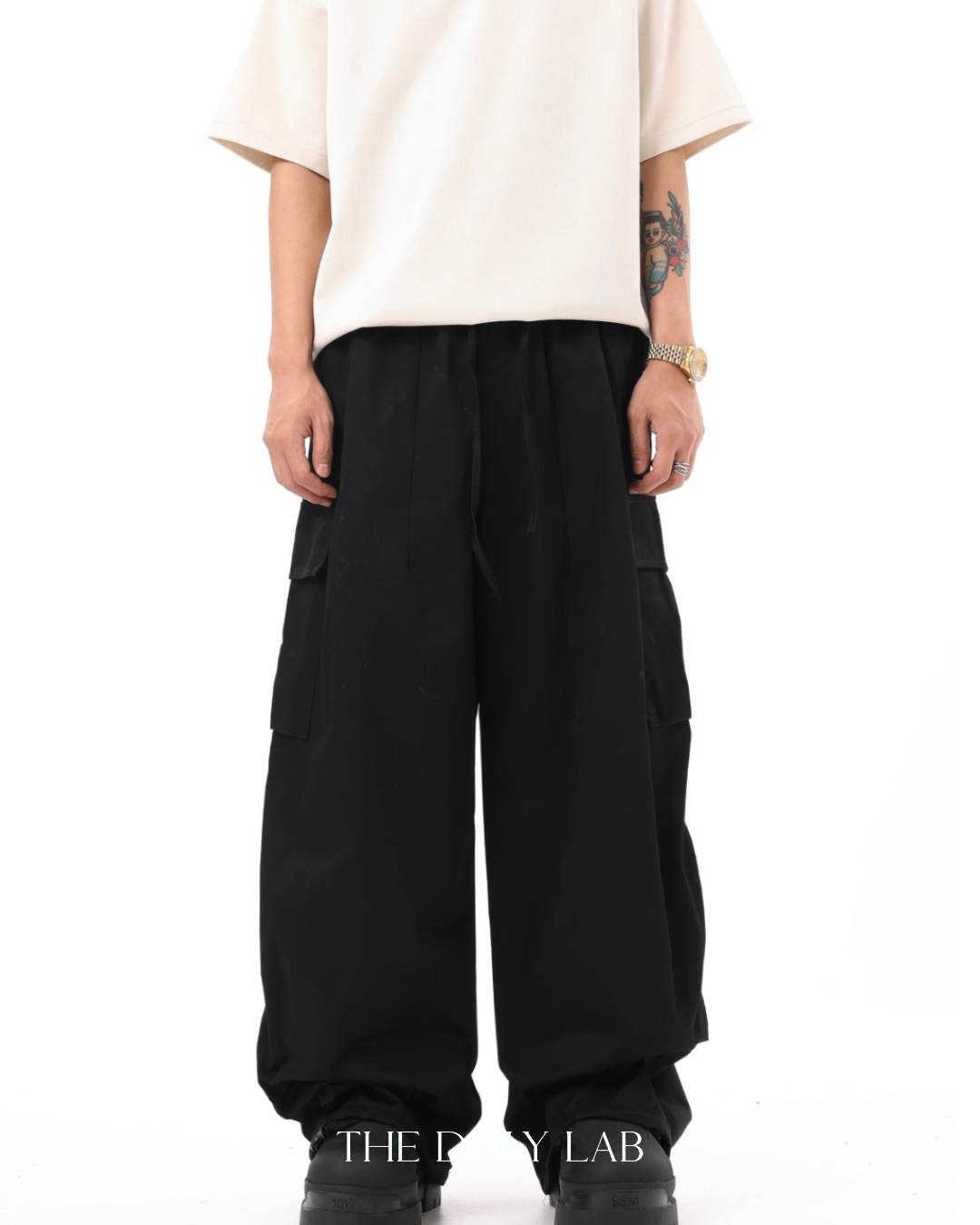 Vintage Ruffled Cargo Pants