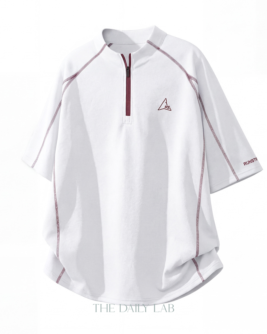 Active Cool Half-Zip Tee in White