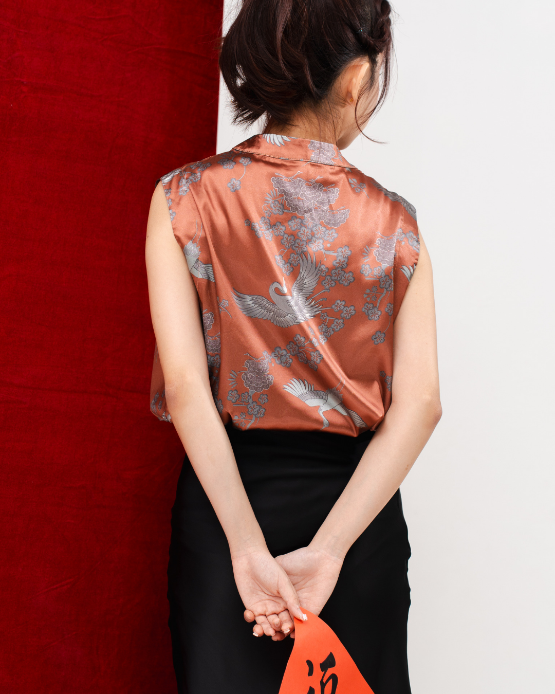 Plum Blossom Mandarin Top