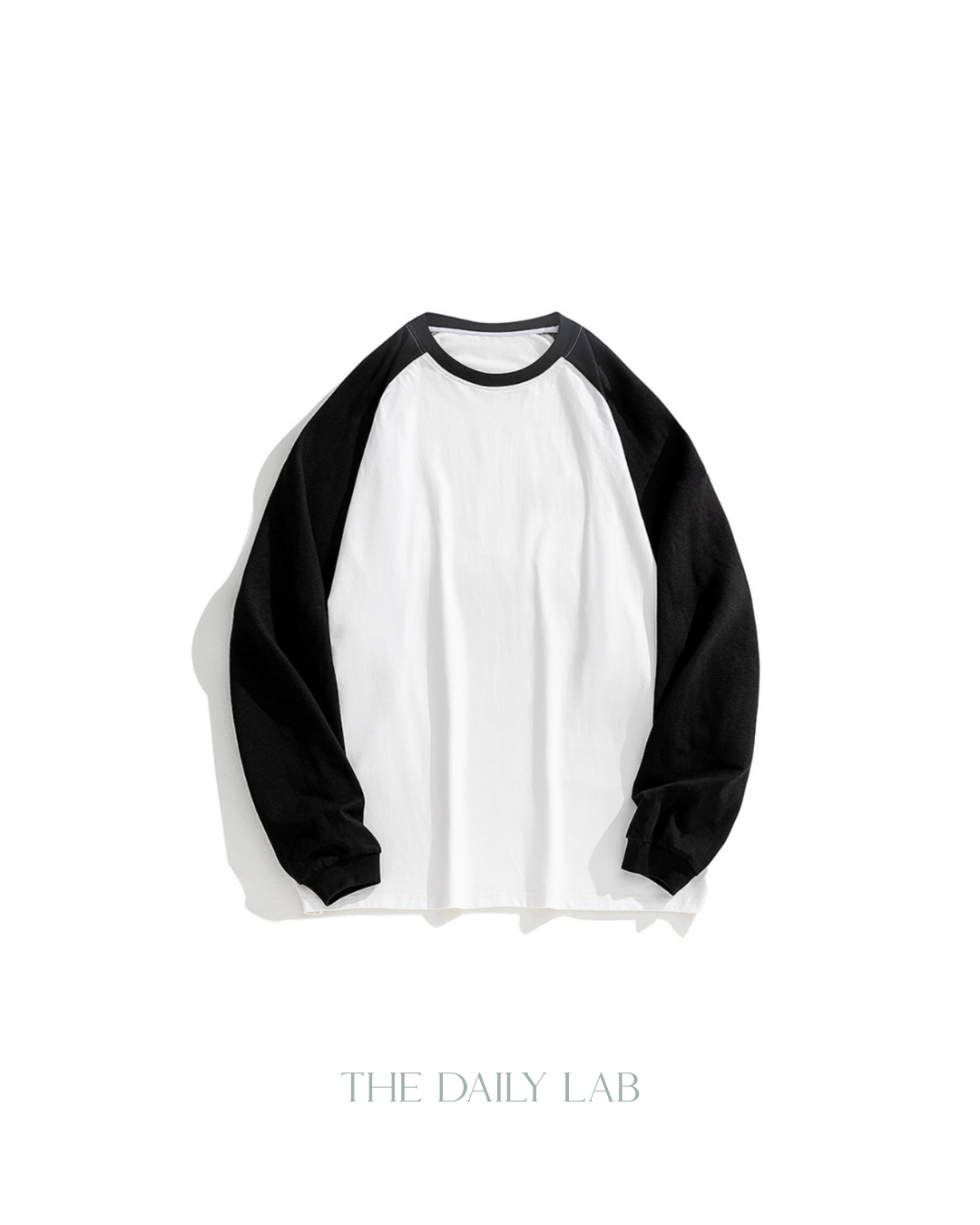 250G Dual Tone Patchwork Tee in White