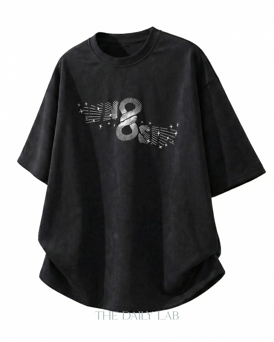 Infinity Motion Graphic Tee in Black
