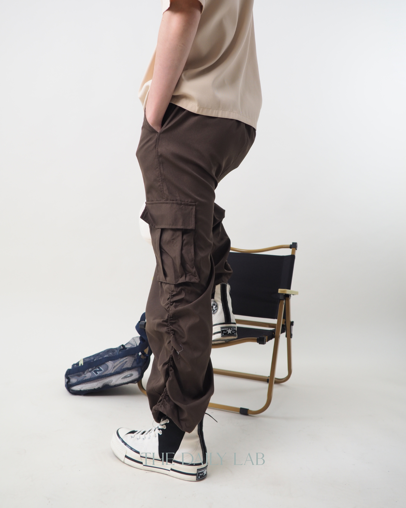 Vintage Ruffled Cargo Pants
