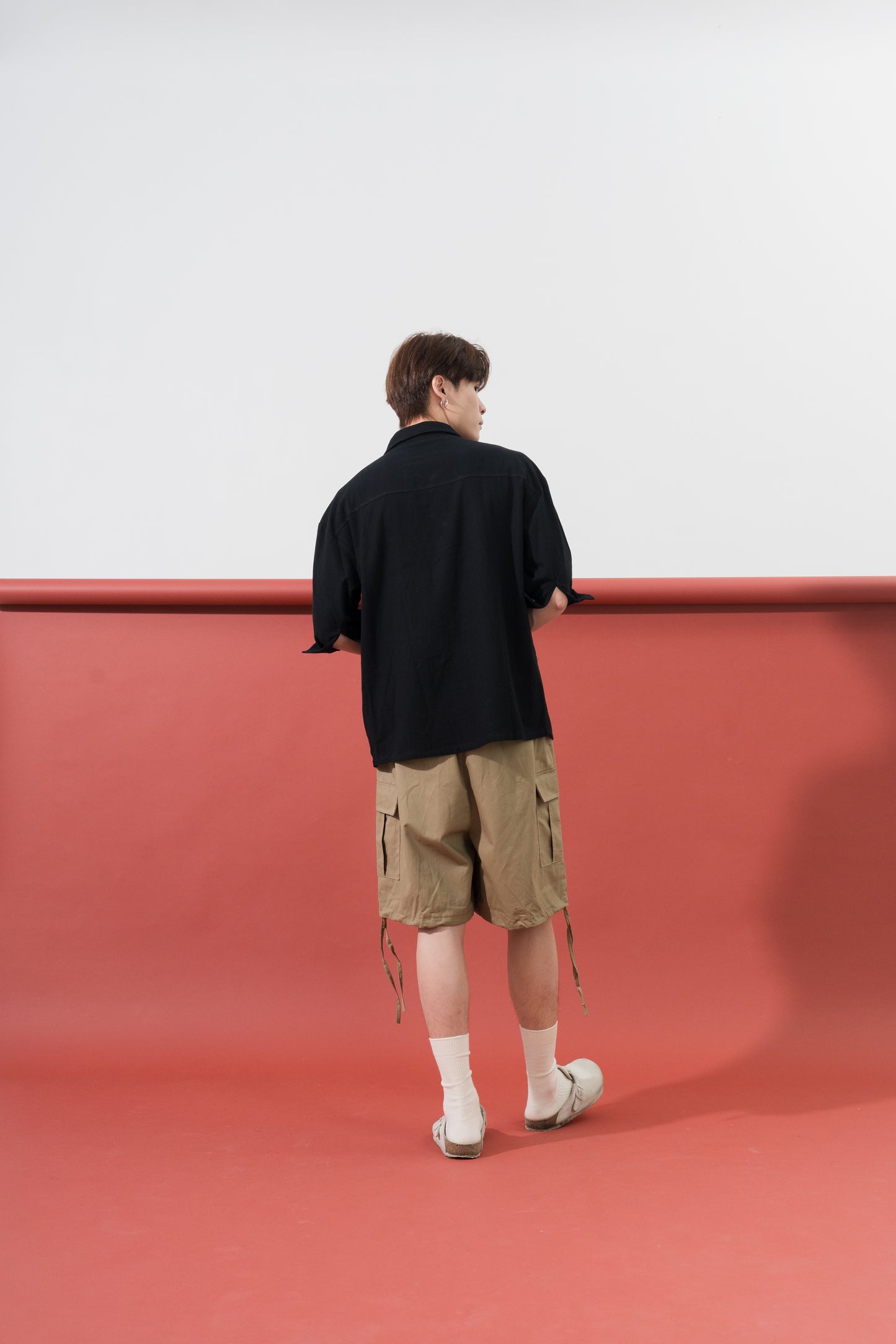 Oversized Pankou Tang Suit Top in Black