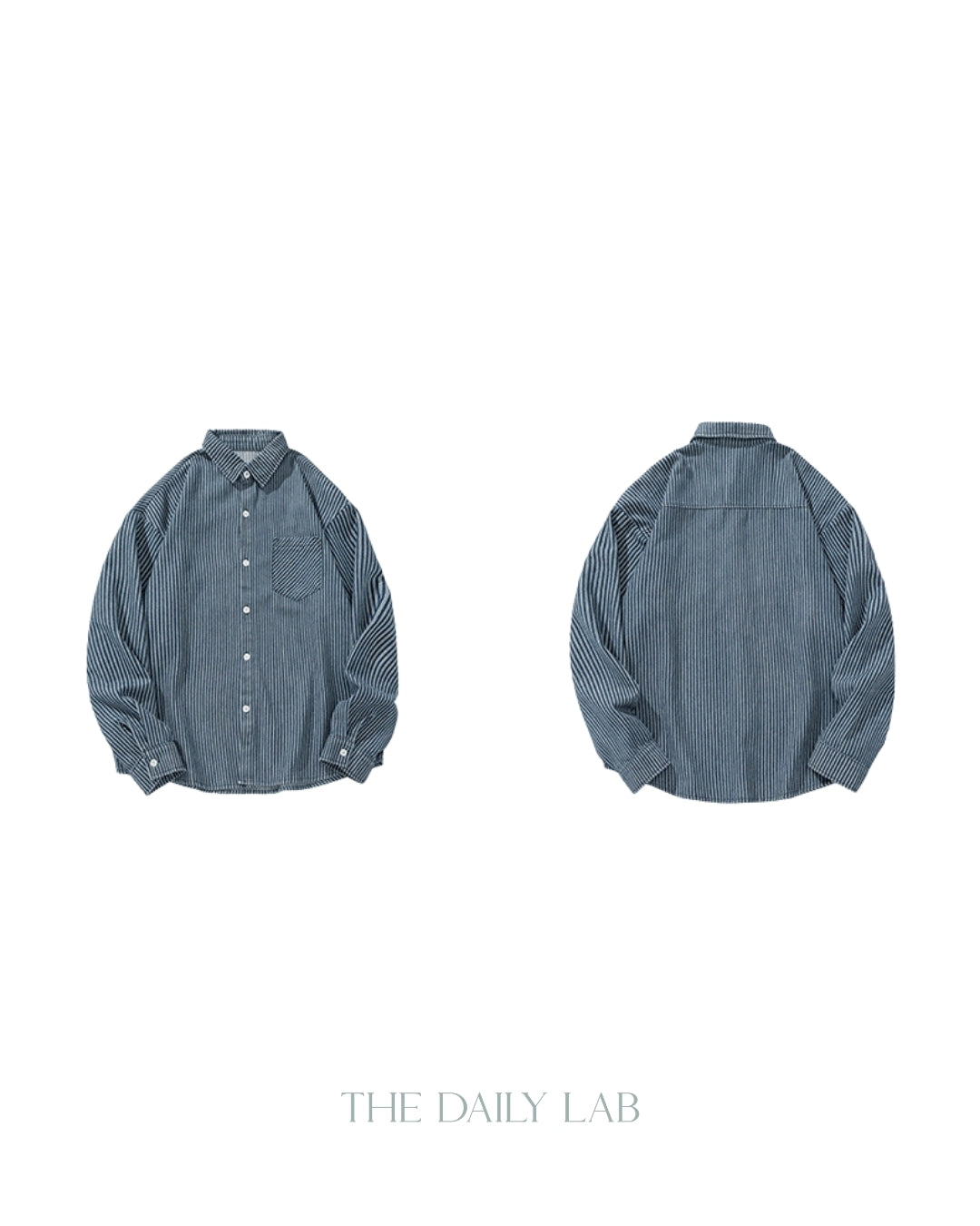 Denim Striped Long-Sleeve Shirt (In-Stock)