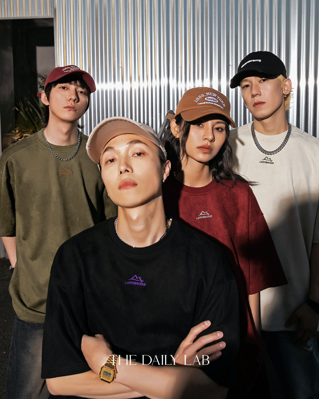 200G Latesnacked Oversized Tee in Black (Size L)