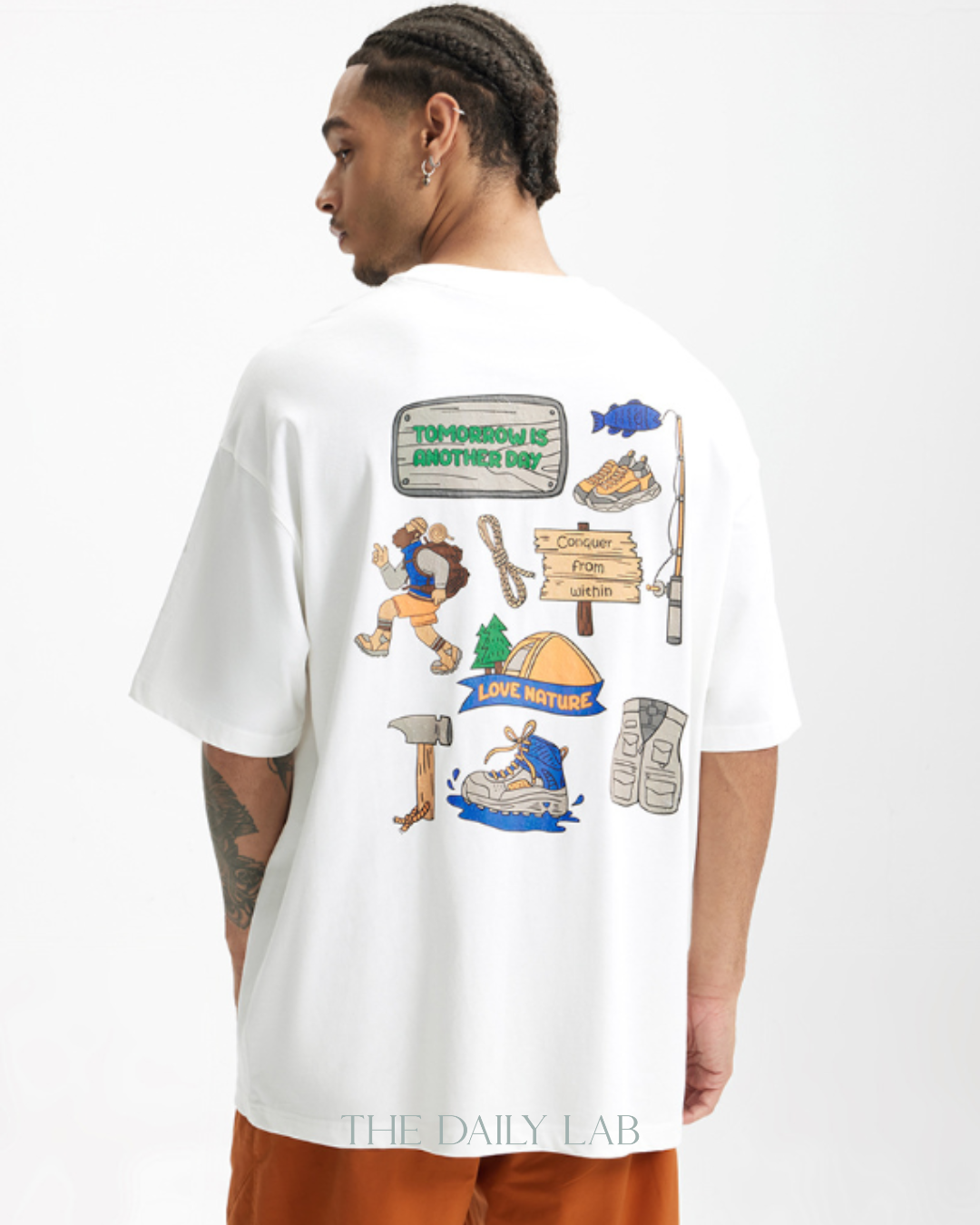 LOVE NATURE Tee in White