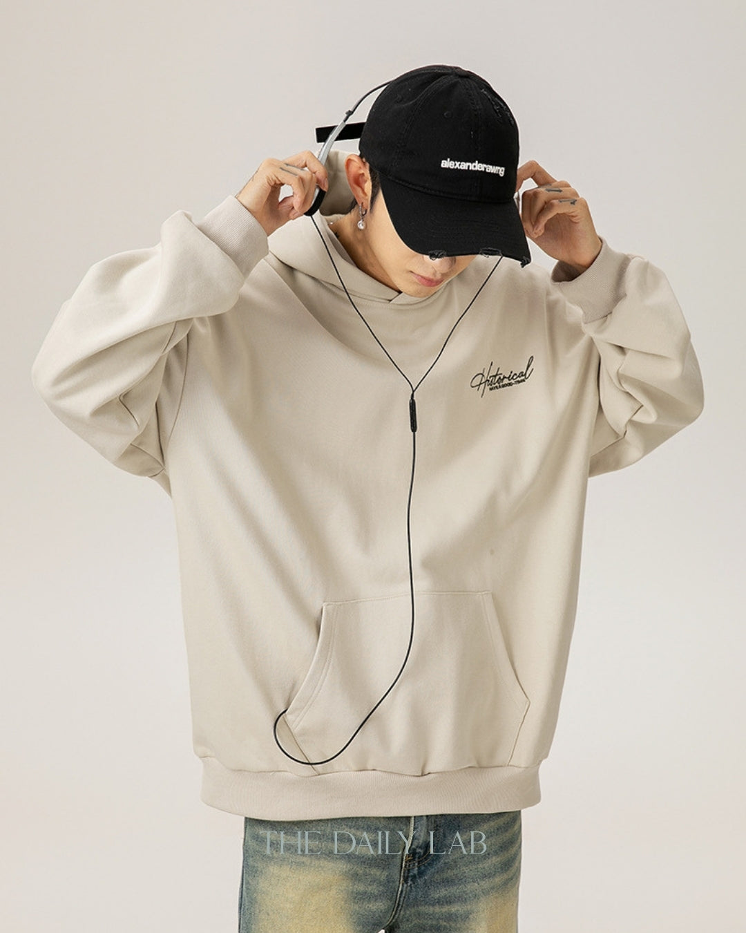 Historical 400G Vintage Heavyweight Hoodie in Beige