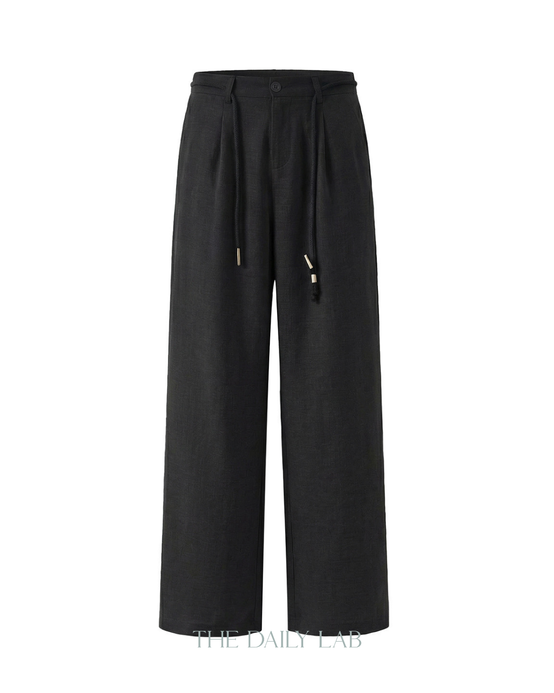 Casual Cropped Pants in Black