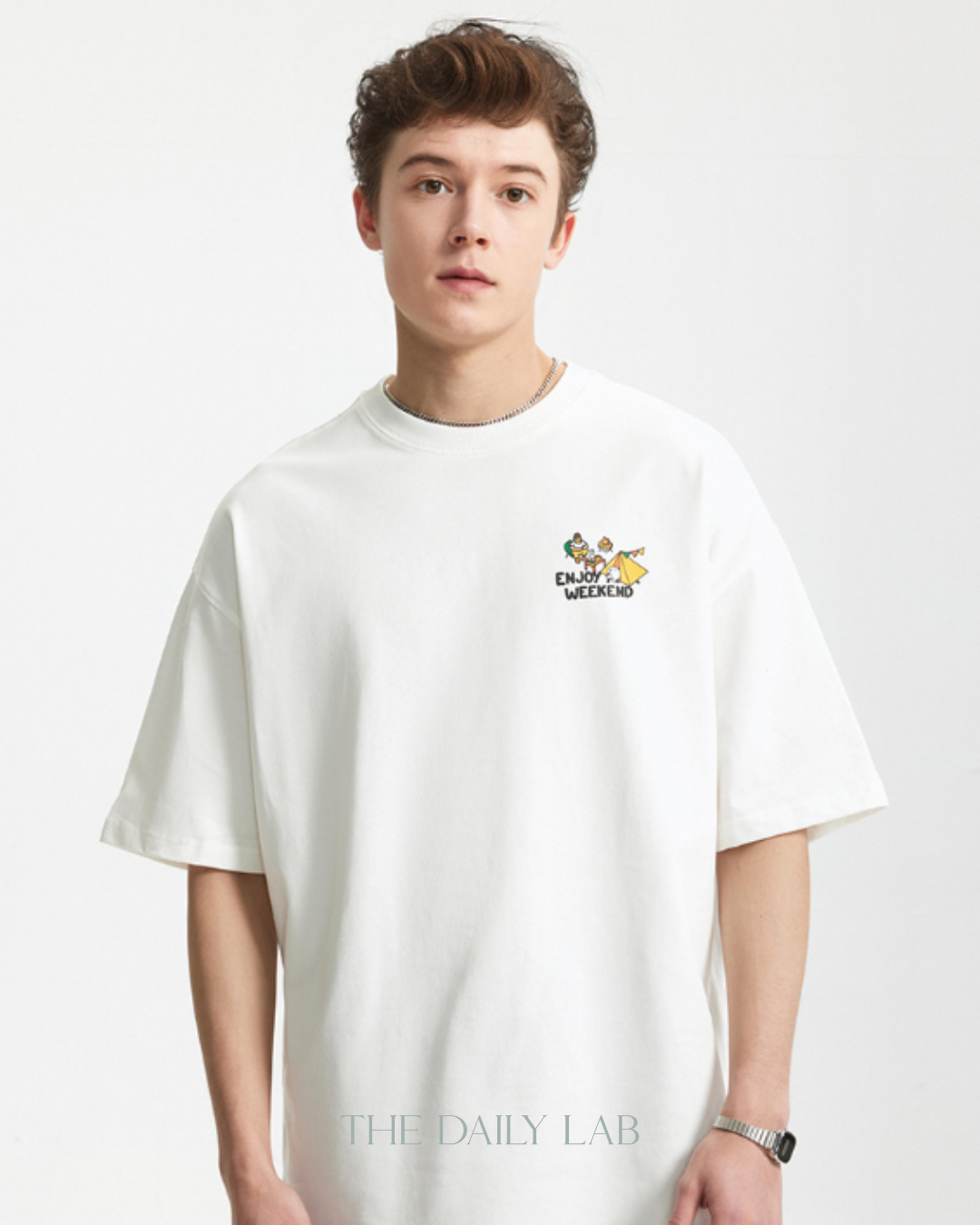 Enjoy Your Weekend Tee in White