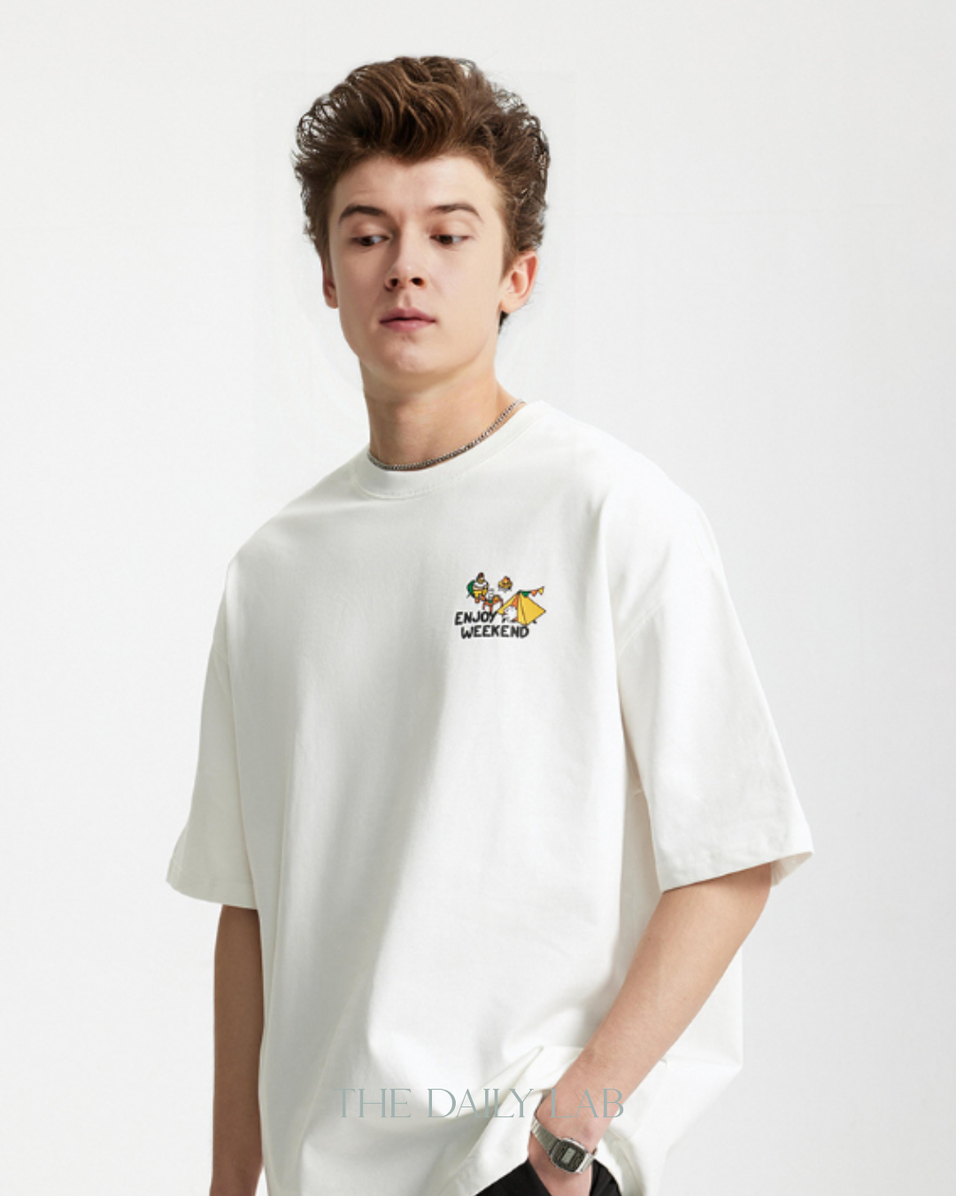 Enjoy Your Weekend Tee in White