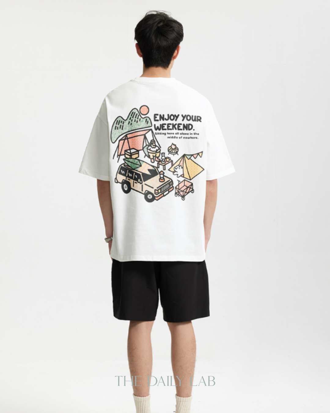 Enjoy Your Weekend Tee in White